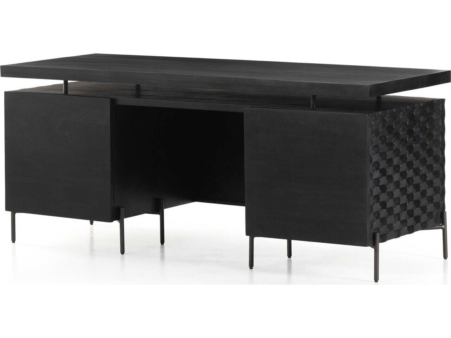 Four Hands Fallon Raffael Gunmetal Mango Wood Desk