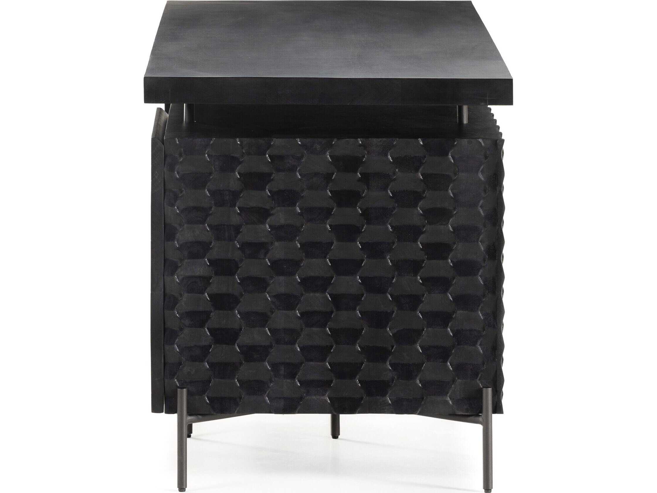 Four Hands Fallon Raffael Gunmetal Mango Wood Desk