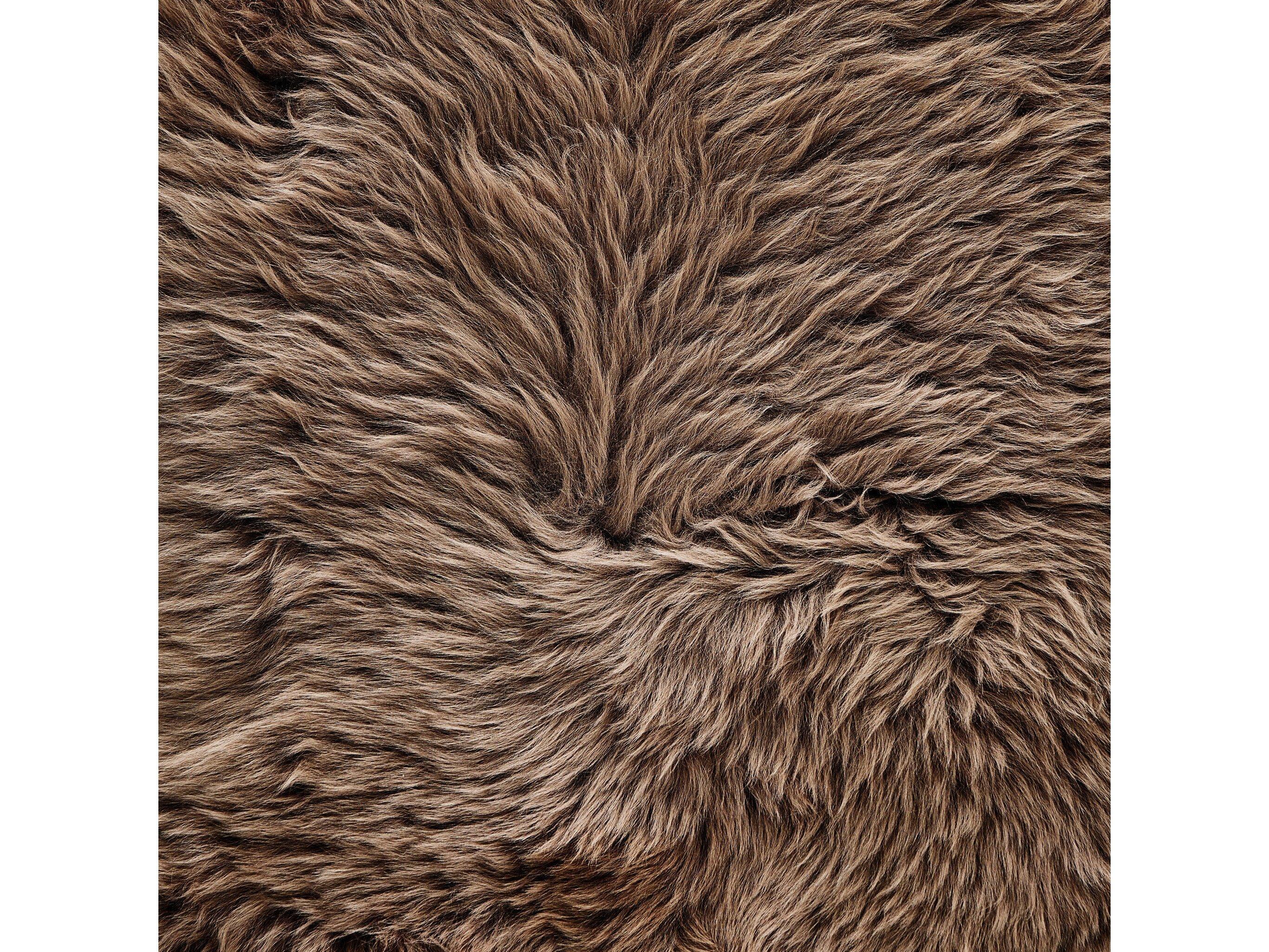 Four Hands Mateo Lalo Lambskin Throw Taupe
