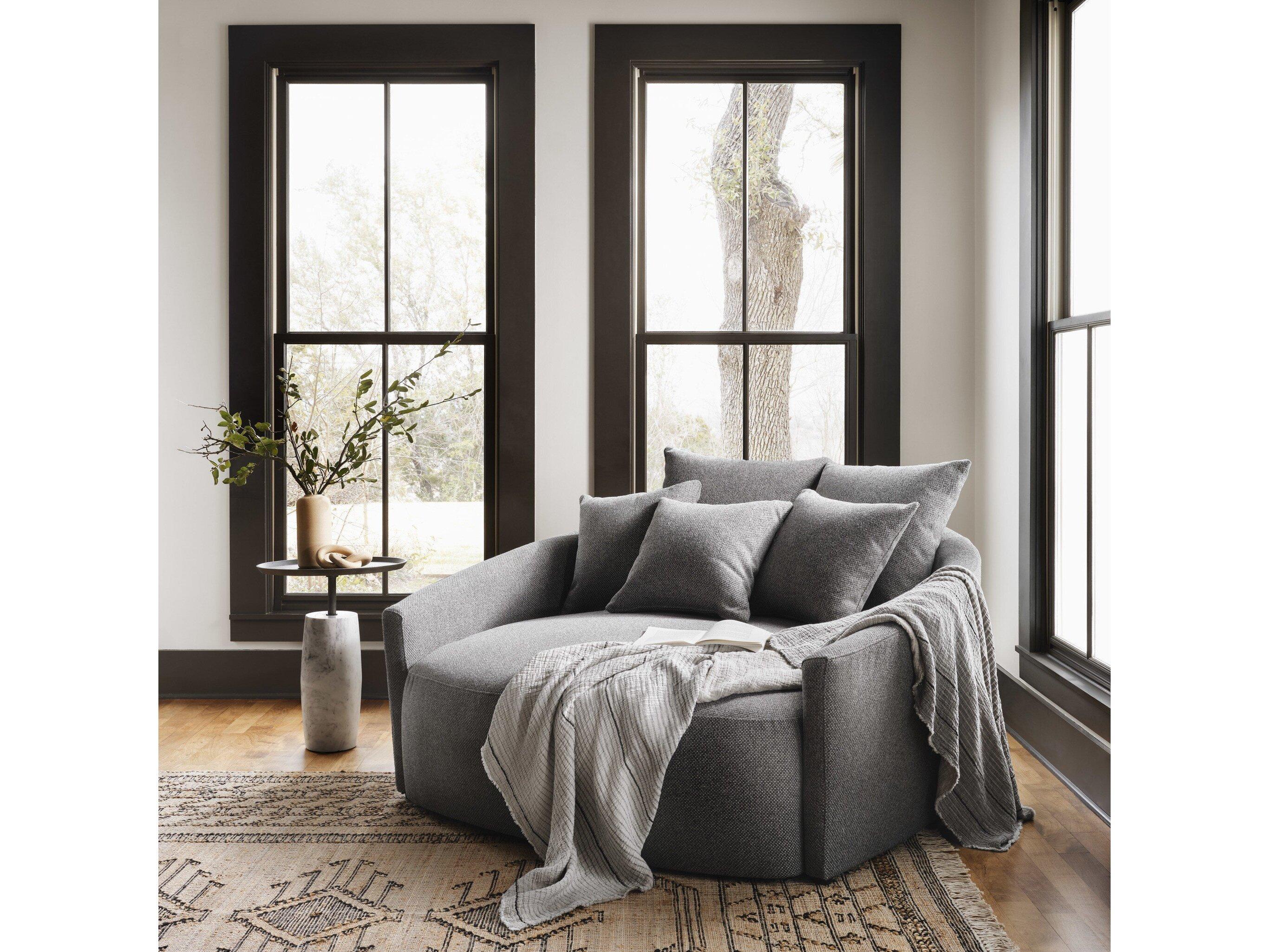 Four Hands Atelier Chloe Gibson Smoke Upholstered Media Lounger