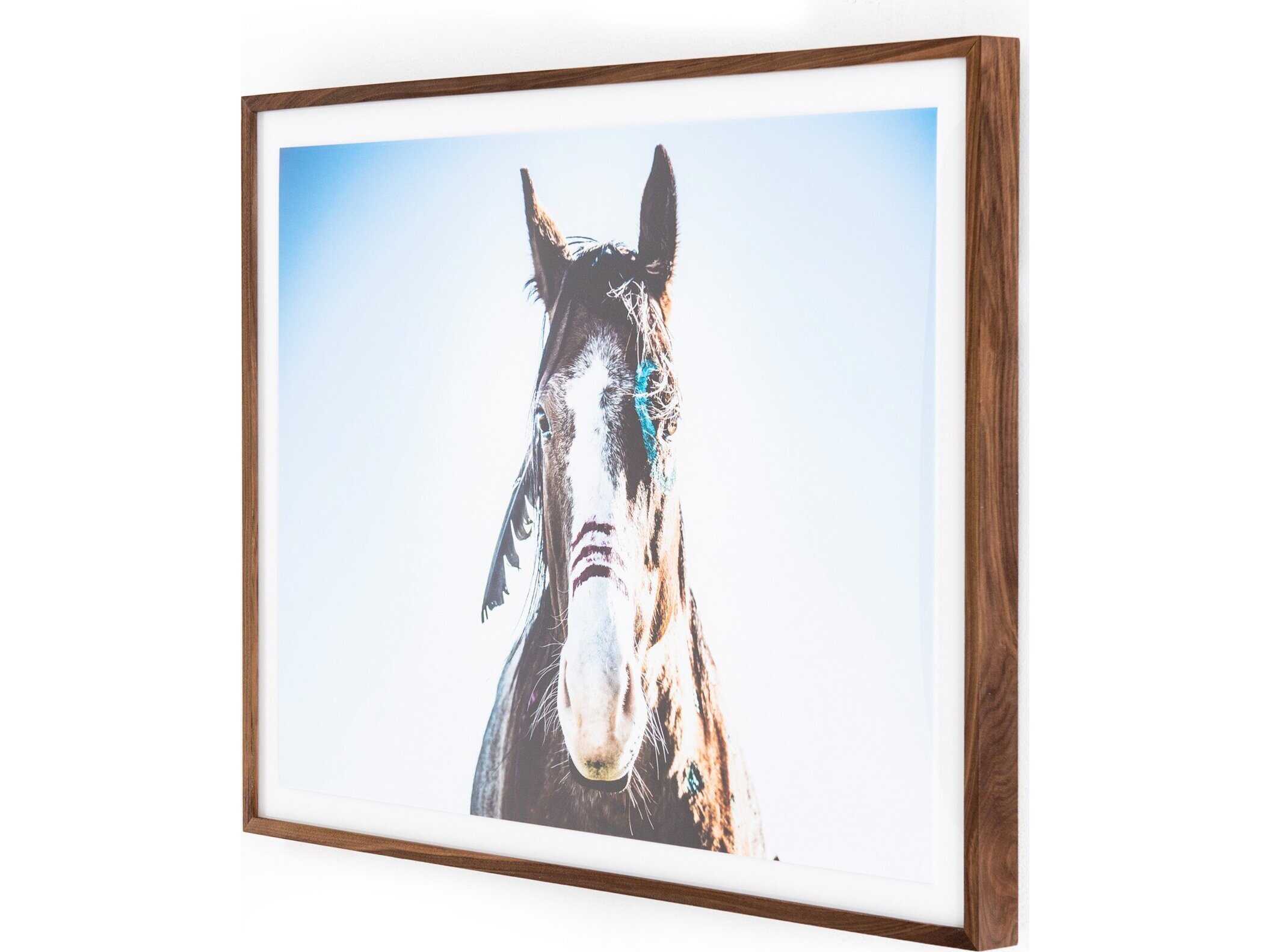 Four Hands Art Studio War Horse Walnut  Canvas Wall Art