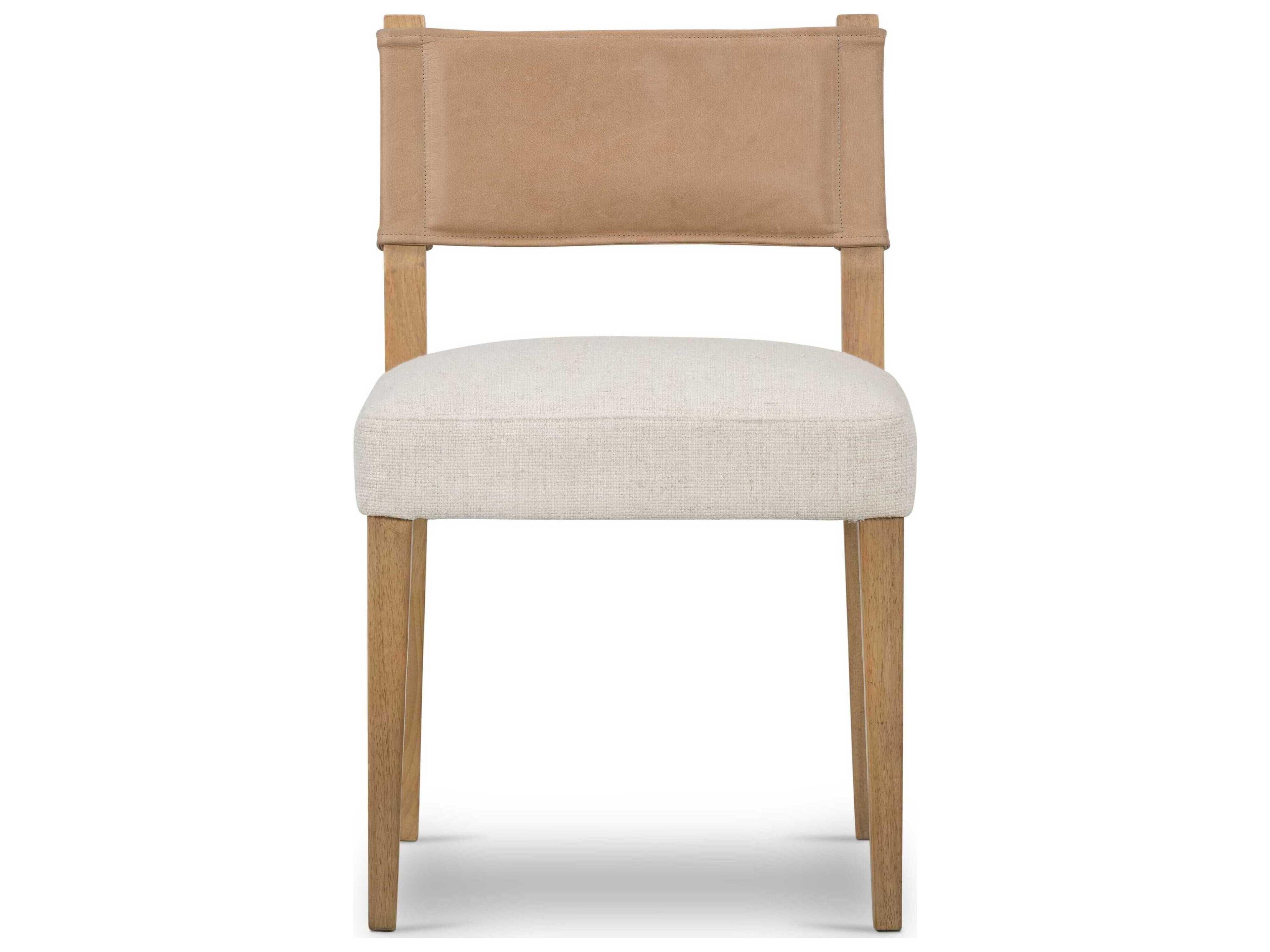 Luxecor Globetrotter Ferris Leather Solid Wood Brown Upholstered Side Dining Chair