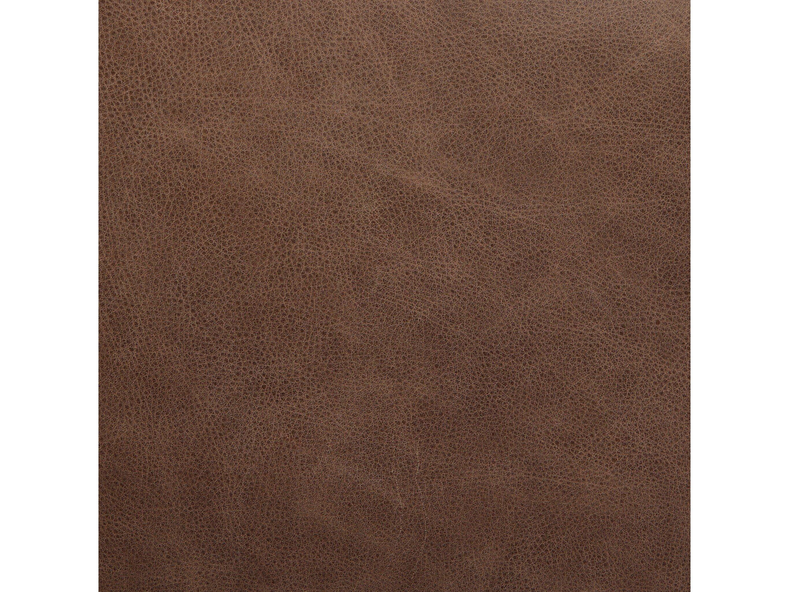 Four Hands Berman Ferris Oak Wood Brown Leather Armless Dining Chair