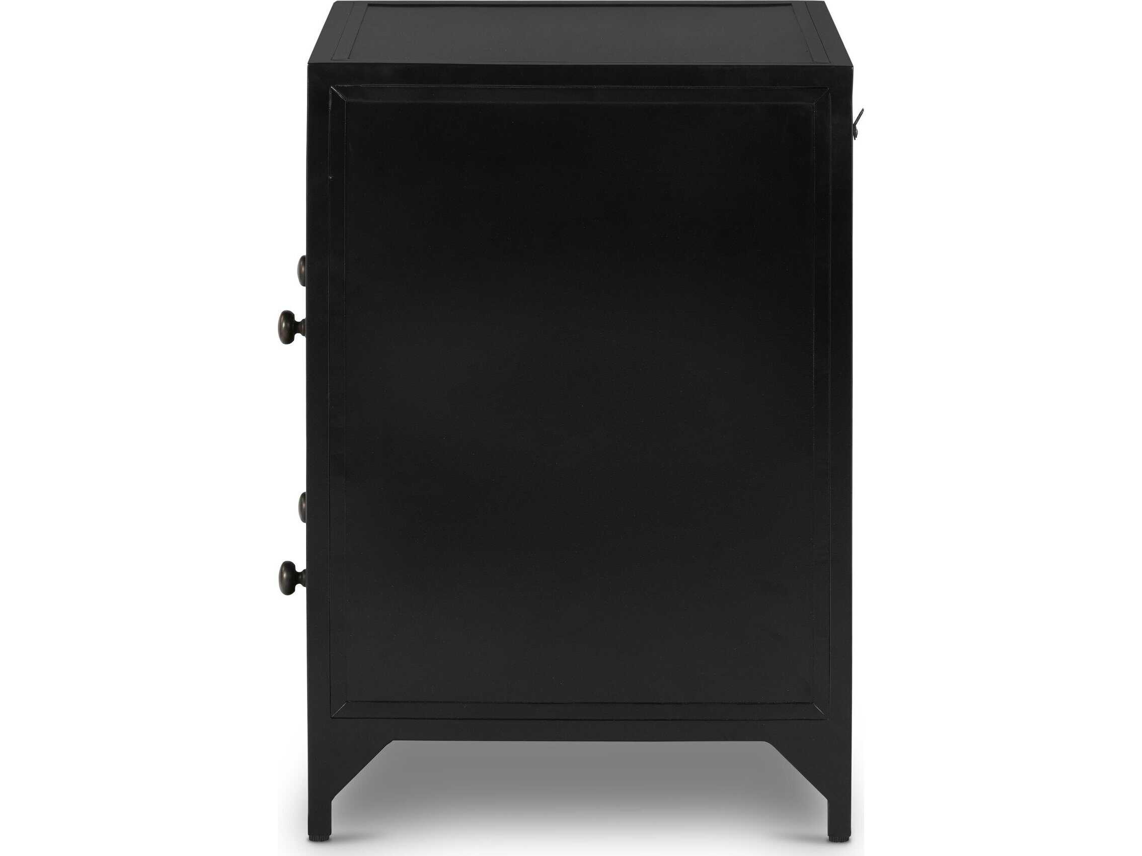 Four Hands Bolton Belmont Black  2 Drawer Nightstand