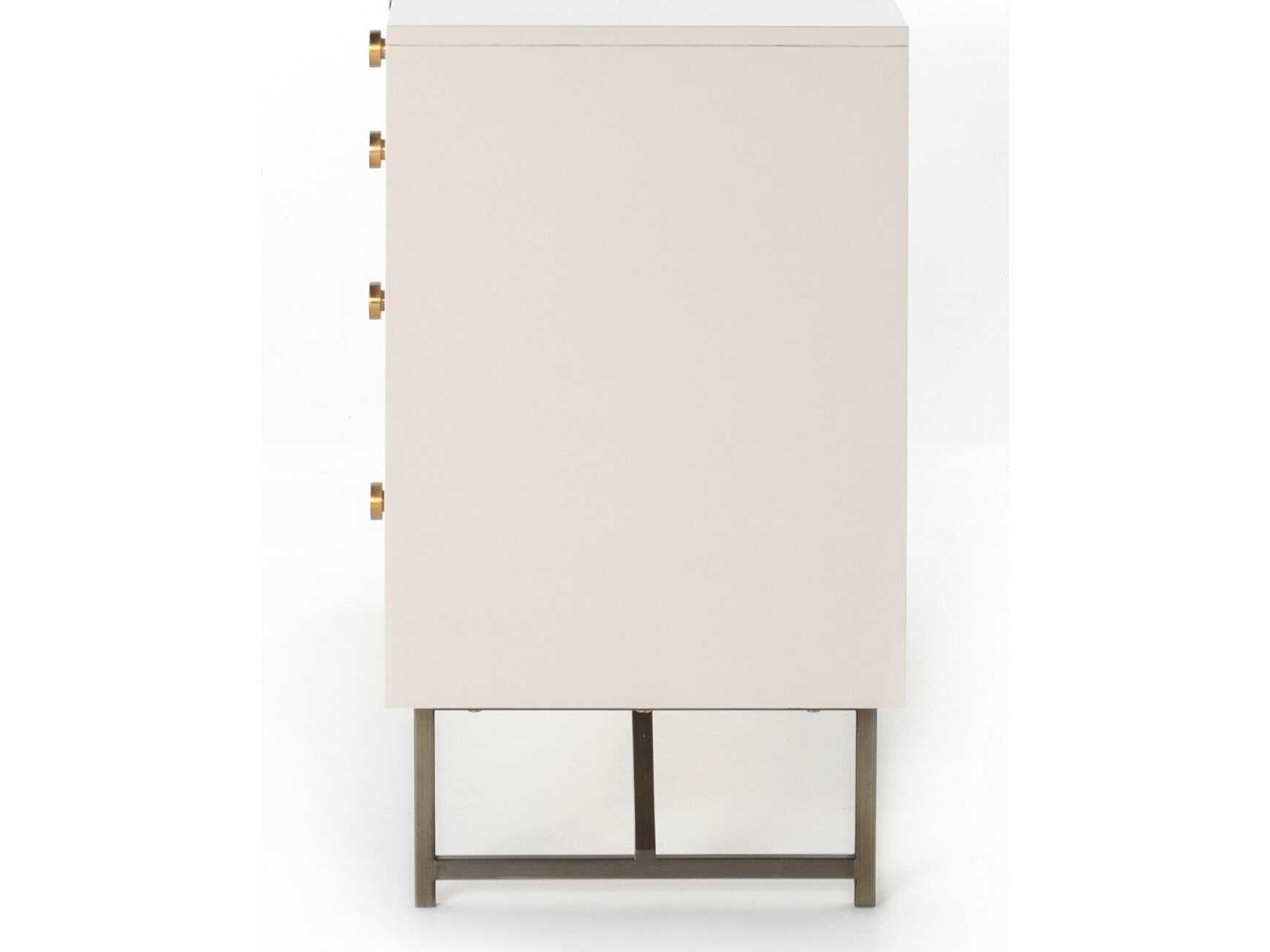 Four Hands Belfast Van 7-Drawers White Hardwood Double Dresser