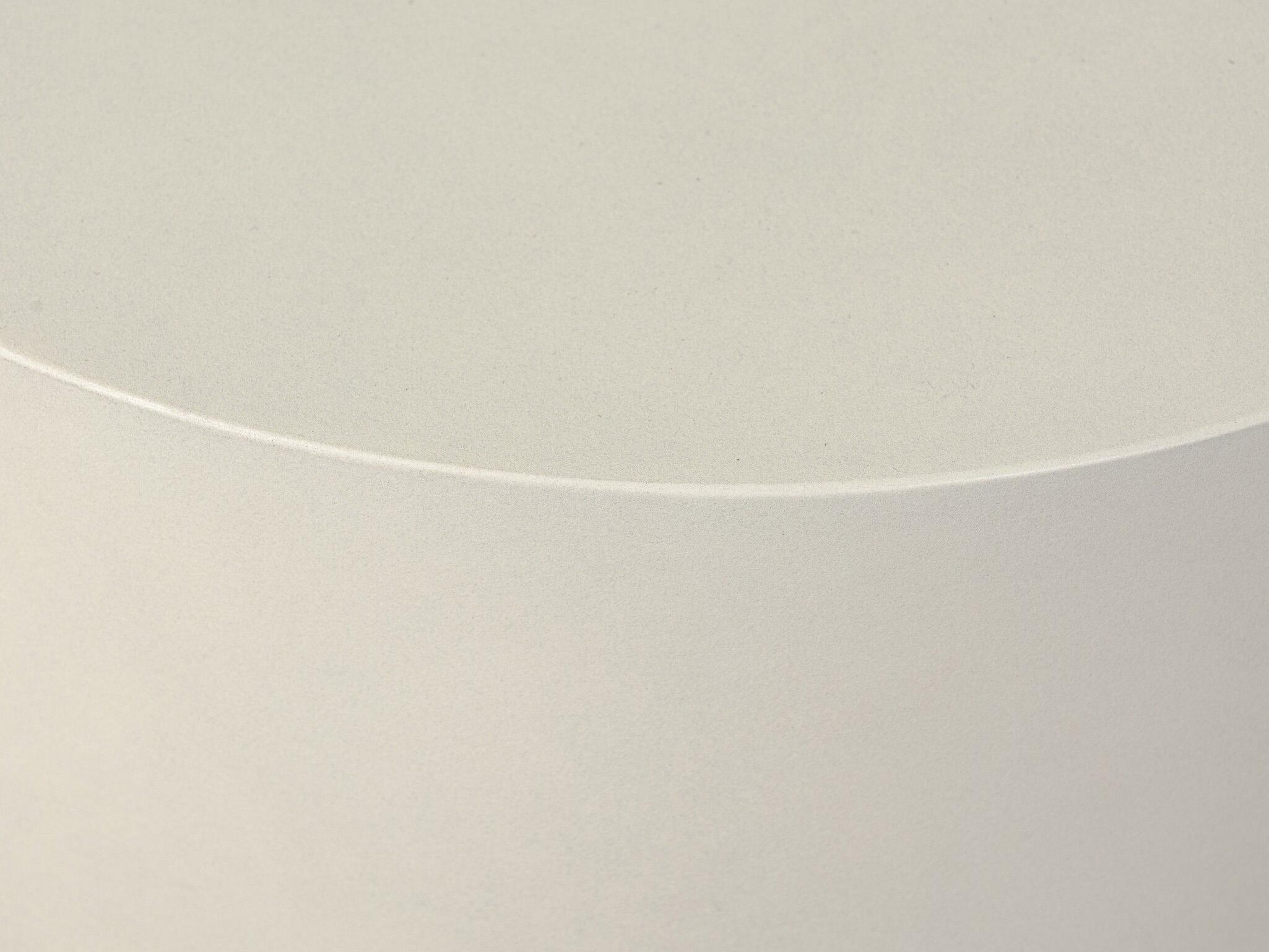 Four Hands Thayer Ivan White Concrete Round End Table