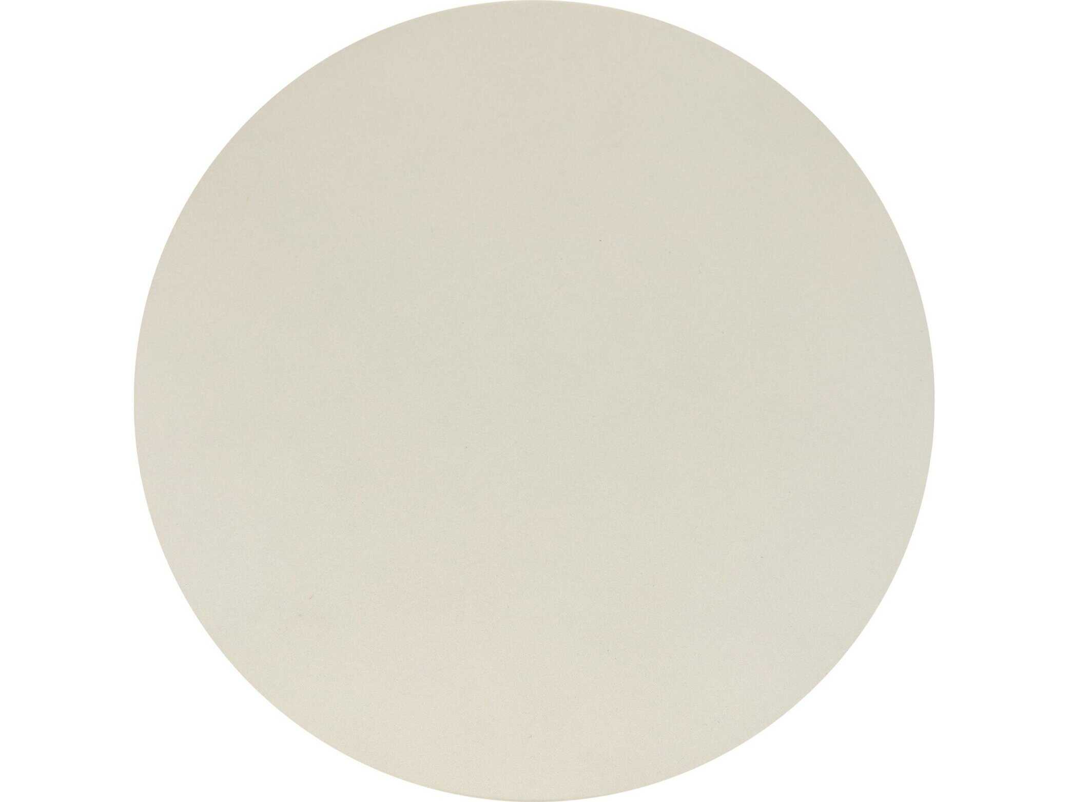 Four Hands Thayer Ivan White Concrete Round End Table