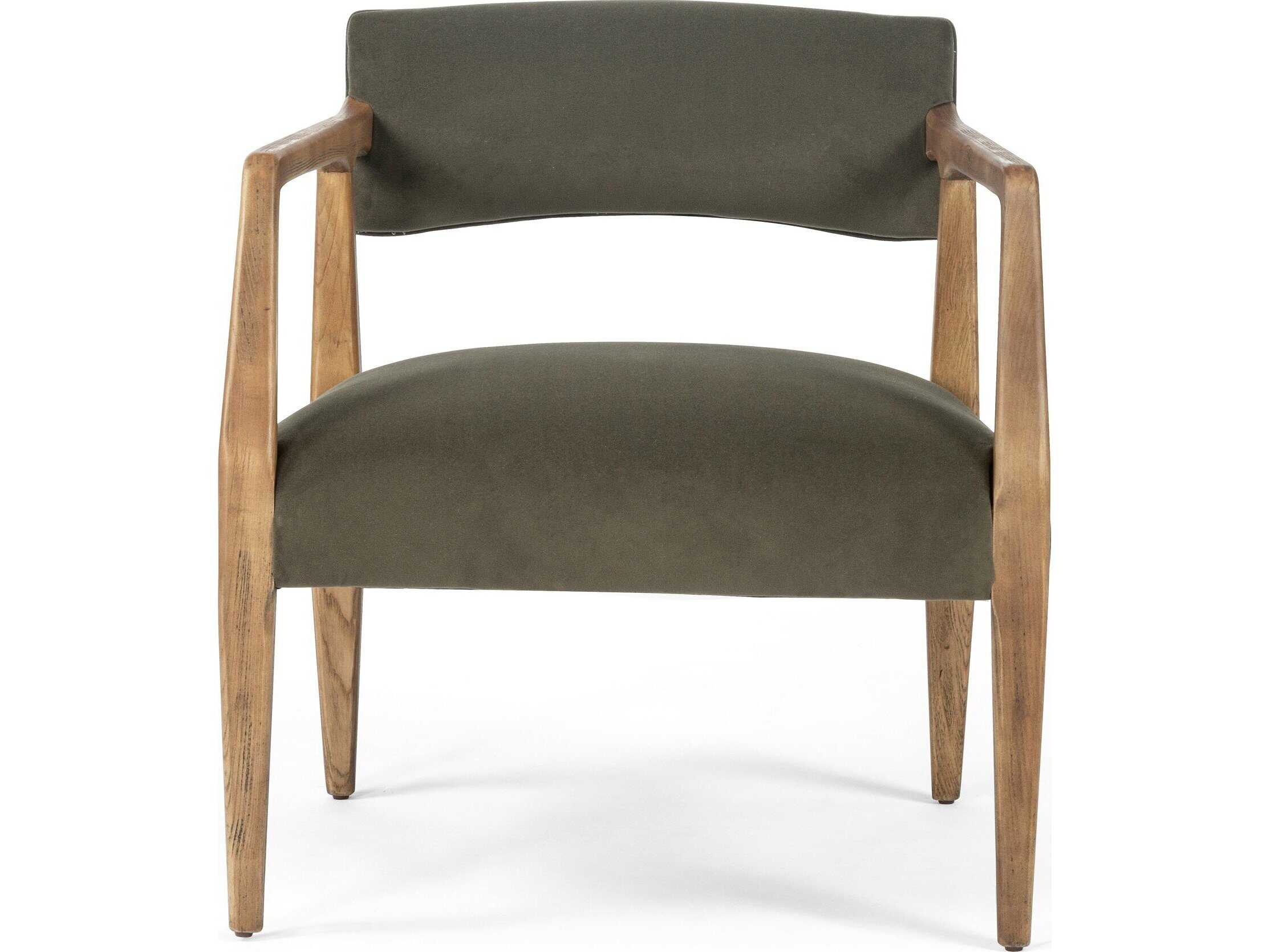 Four Hands Abbott Tyler Modern Velvet Loden  Armchair