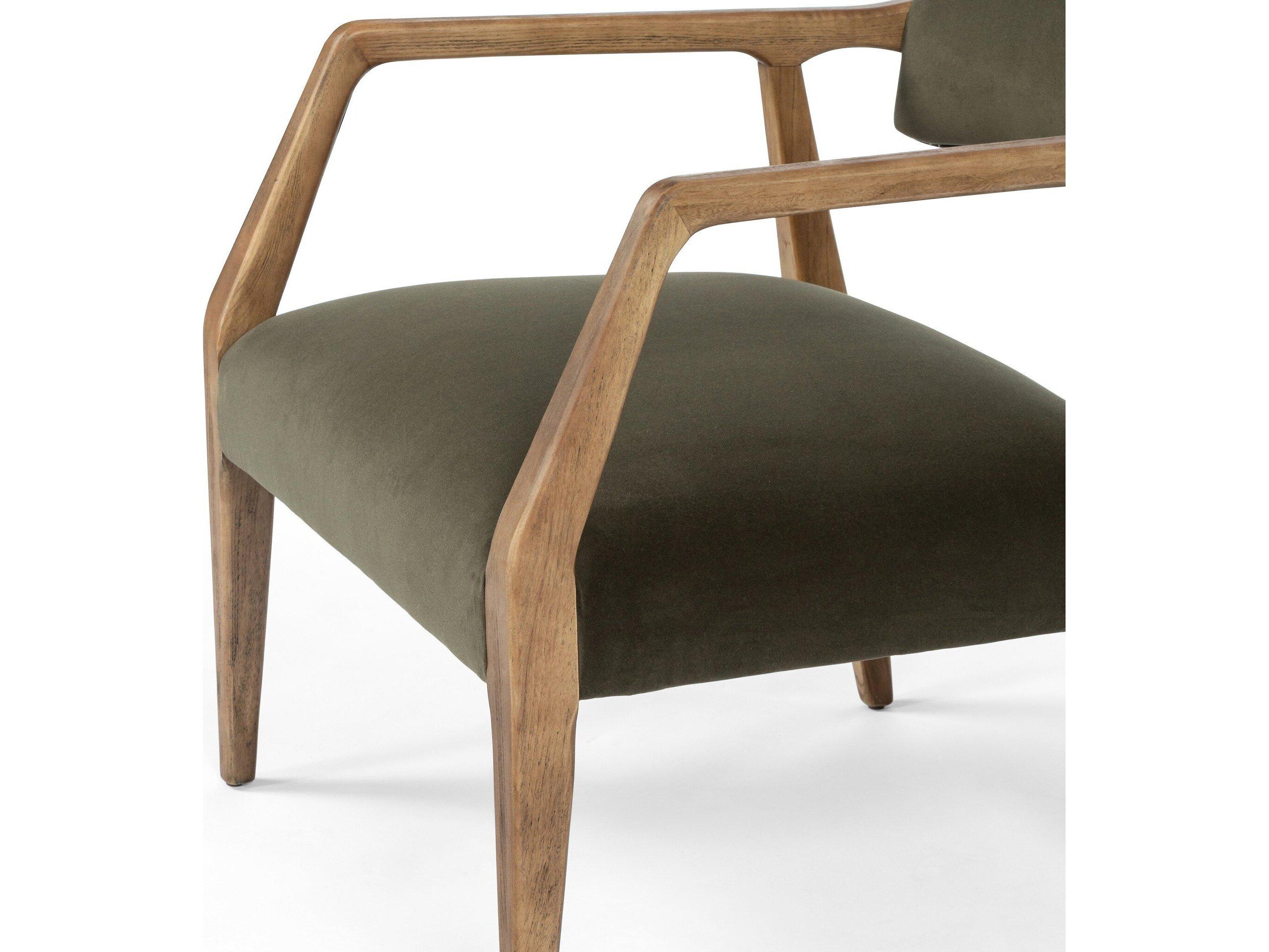 Four Hands Abbott Tyler Modern Velvet Loden  Armchair
