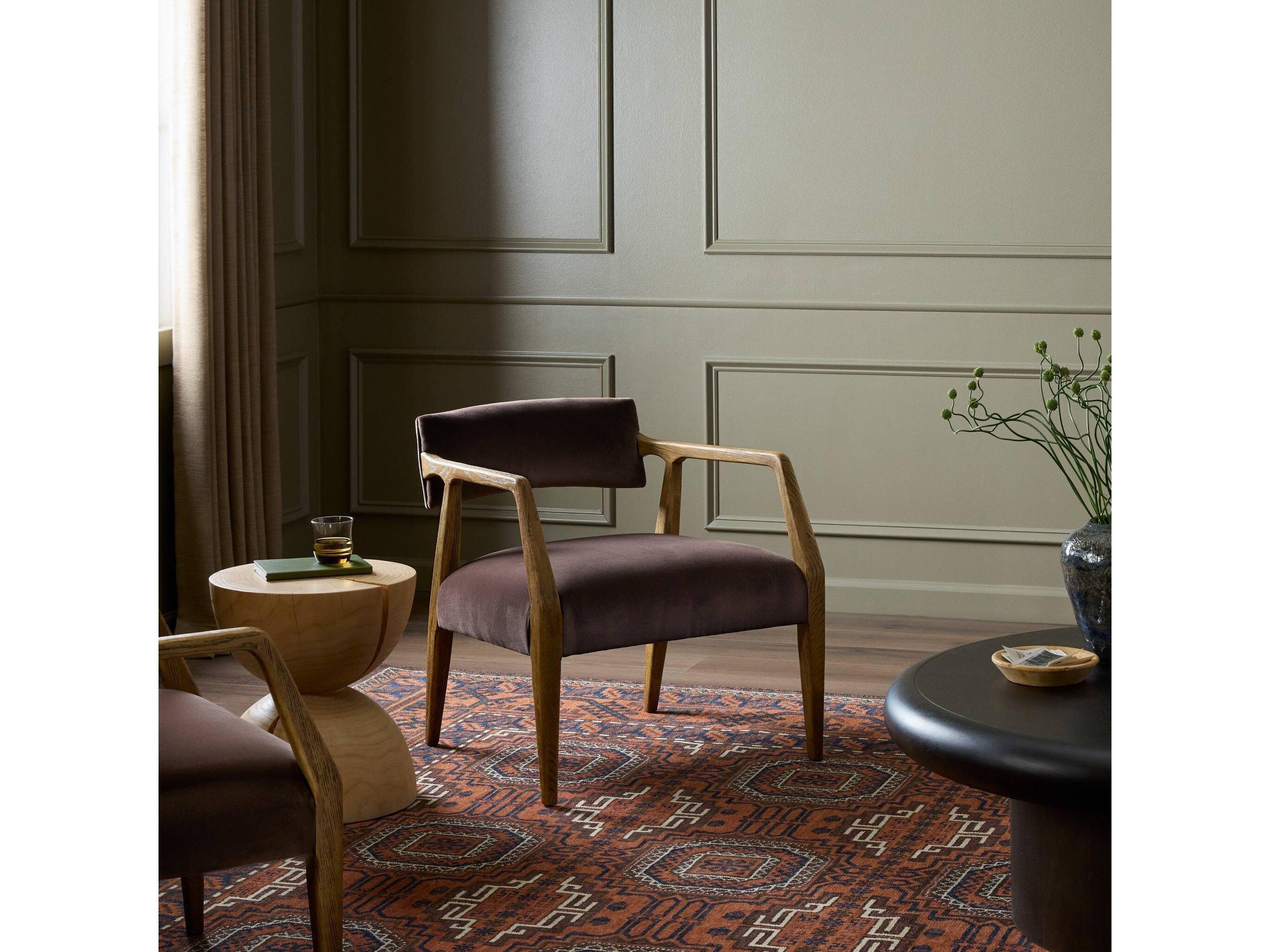 Four Hands Abbott Tyler Surrey Cocoa  Armchair