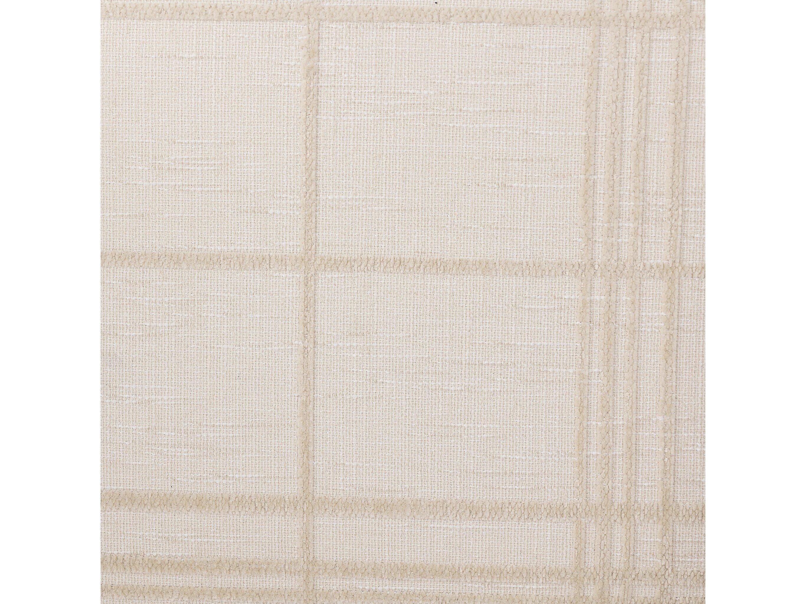 Four Hands Abbott Tyler Oak Wood Beige Upholstered Arm Dining Chair