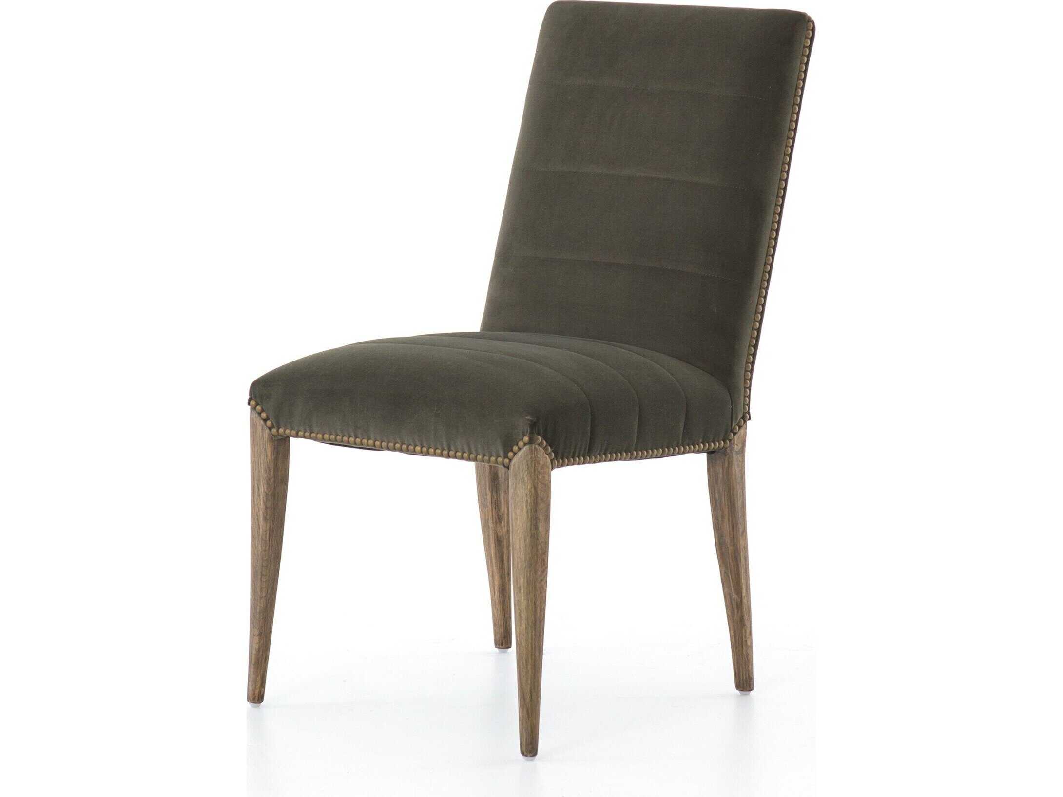 Four Hands Allston Nate Solid Wood Gray Side Dining Chair