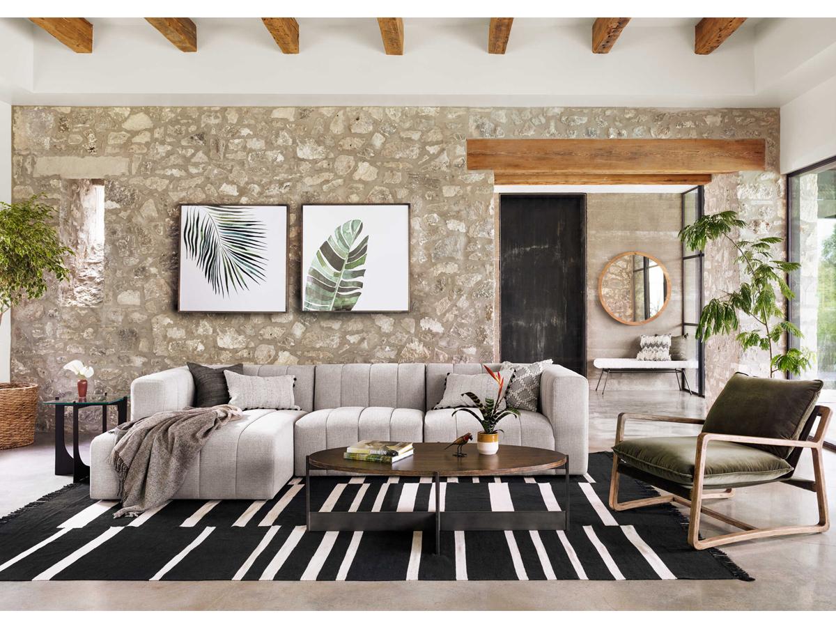 Four Hands Belfast Ace Green Fabric Accent Chair