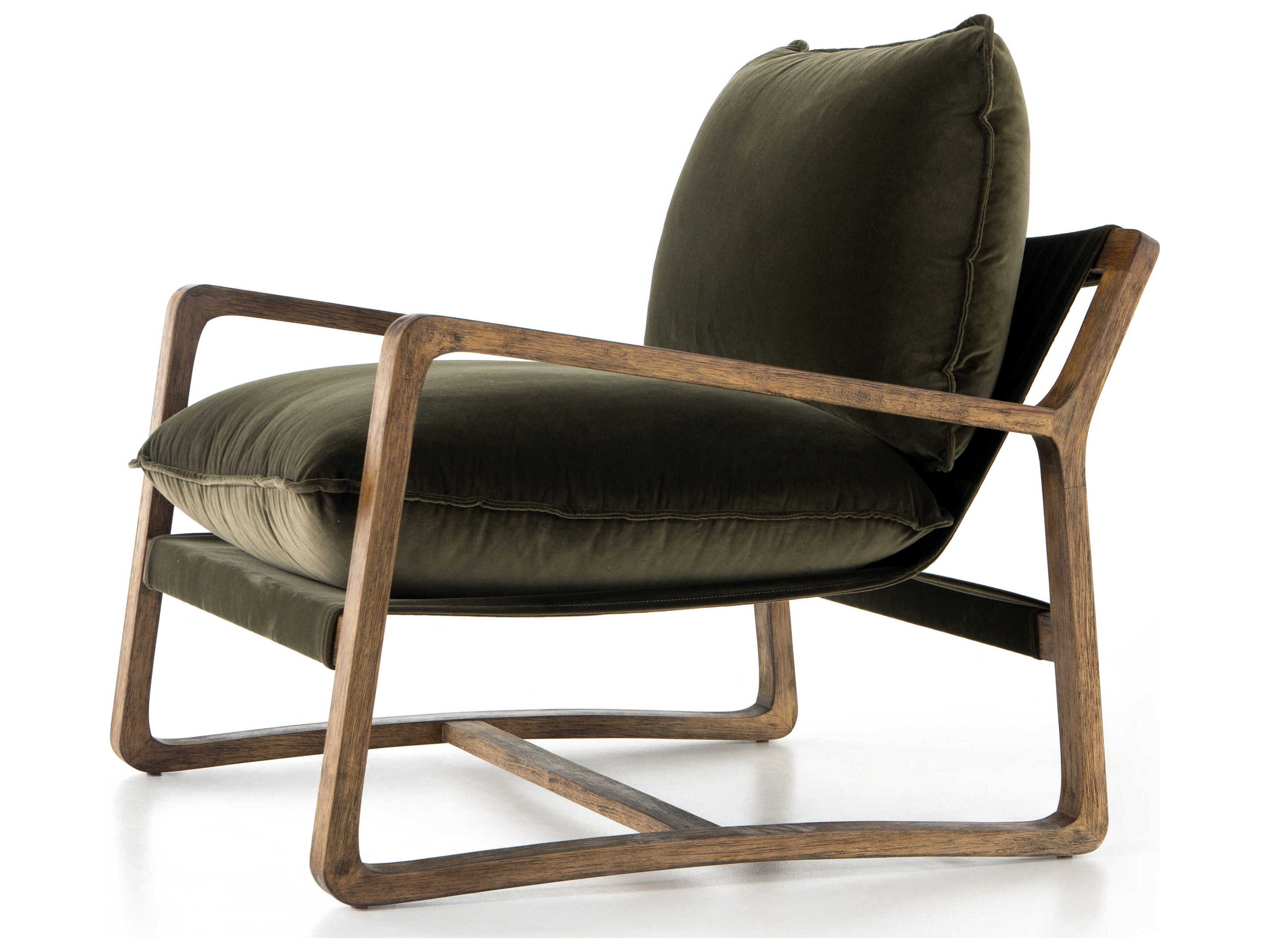 Four Hands Belfast Ace Green Fabric Accent Chair