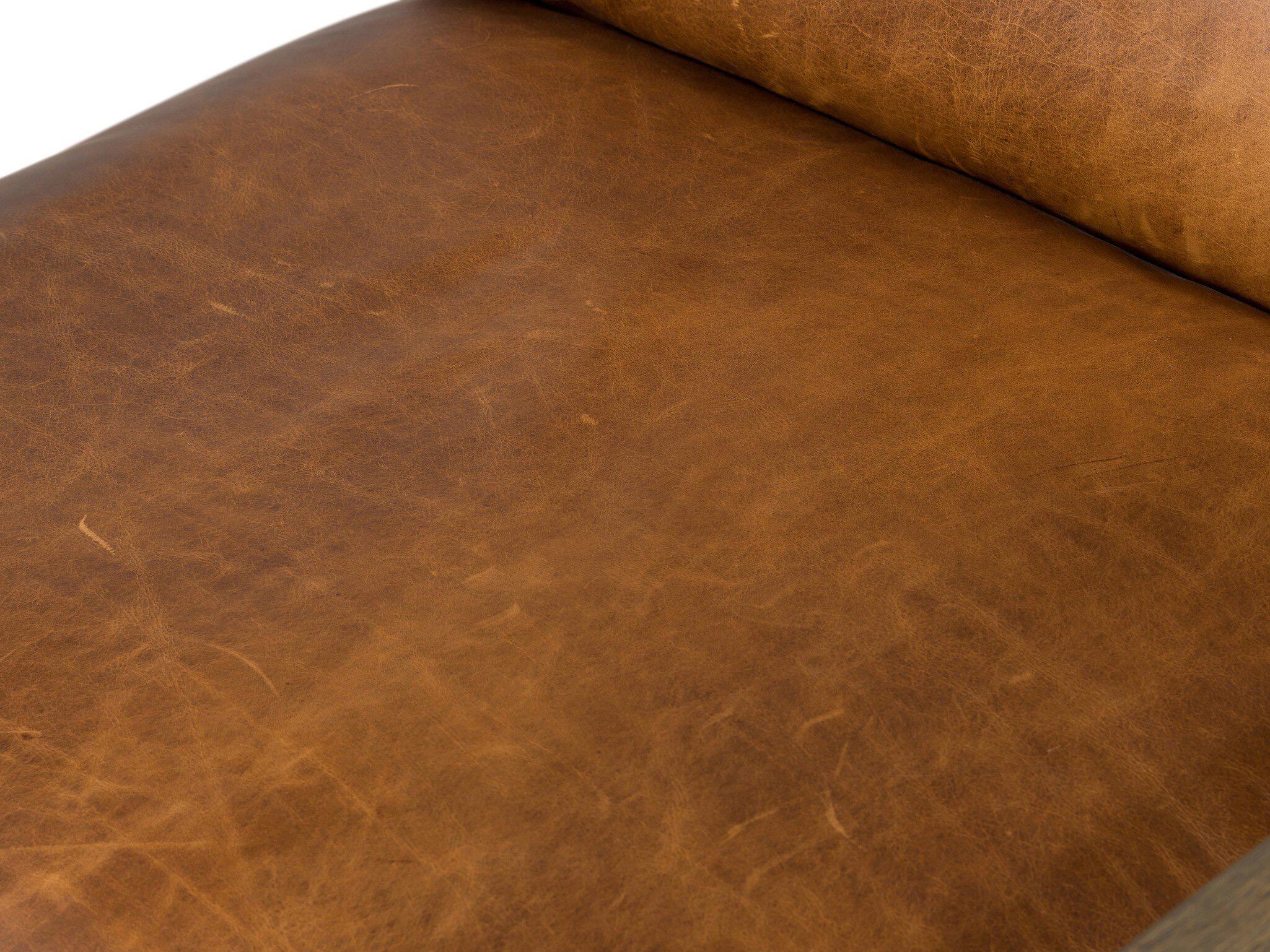 Four Hands Berman Ace Raleigh Chestnut Leather Accent Chair