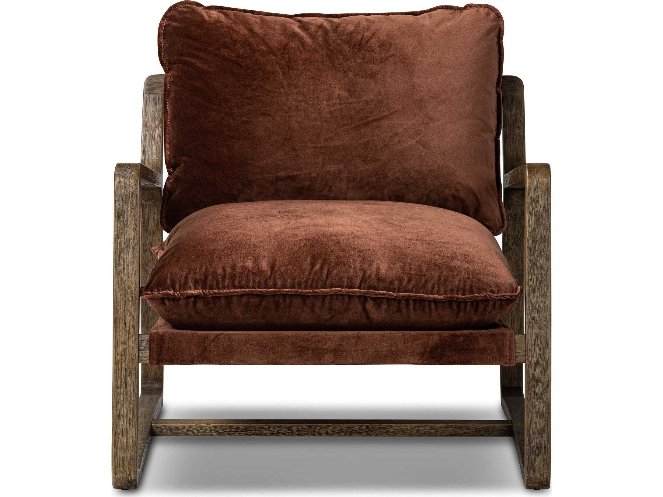 Four Hands Berman Ace Surrey Auburn Velvet Accent Chair