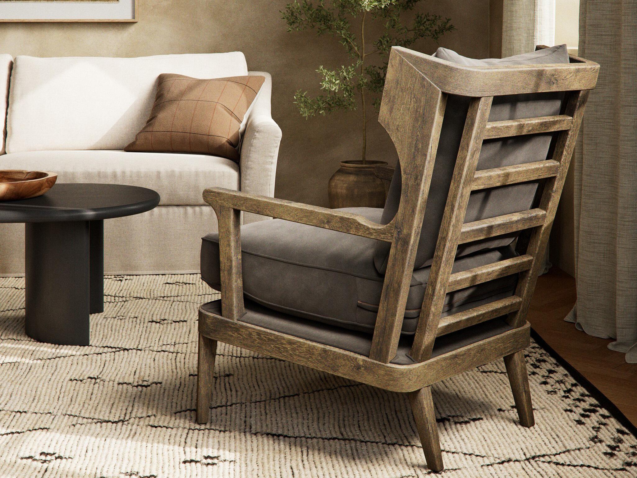 Four Hands Westgate Lennon Gray Fabric Accent Chair