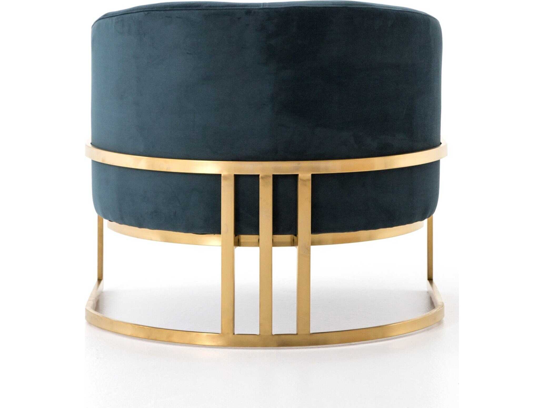 Four Hands Ashford Corbin Blue Fabric Accent Chair