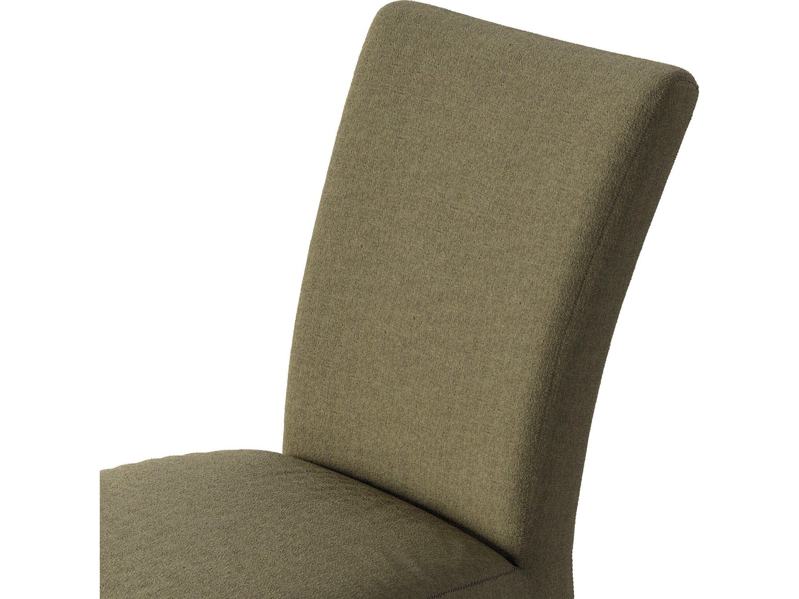 Four Hands Ashford Vista Slipcovered Broadway Olive Upholstered Birch Wood Slipcovered Dining Chair