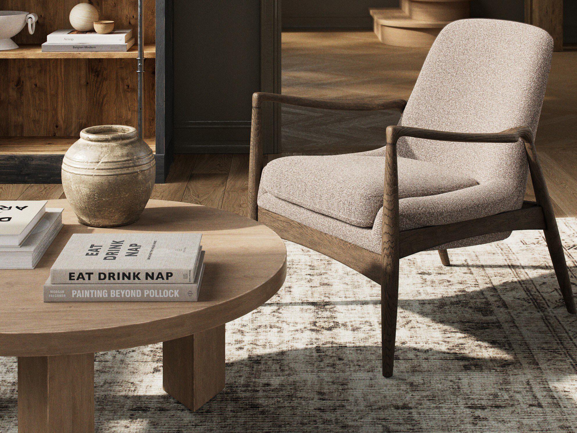 Four Hands Ashford Braden Light Camel  Accent Chair