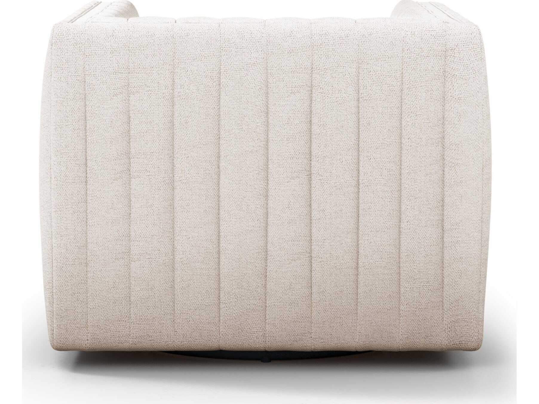 Four Hands Grayson Augustine Swivel Cream Fabric Accent Chair