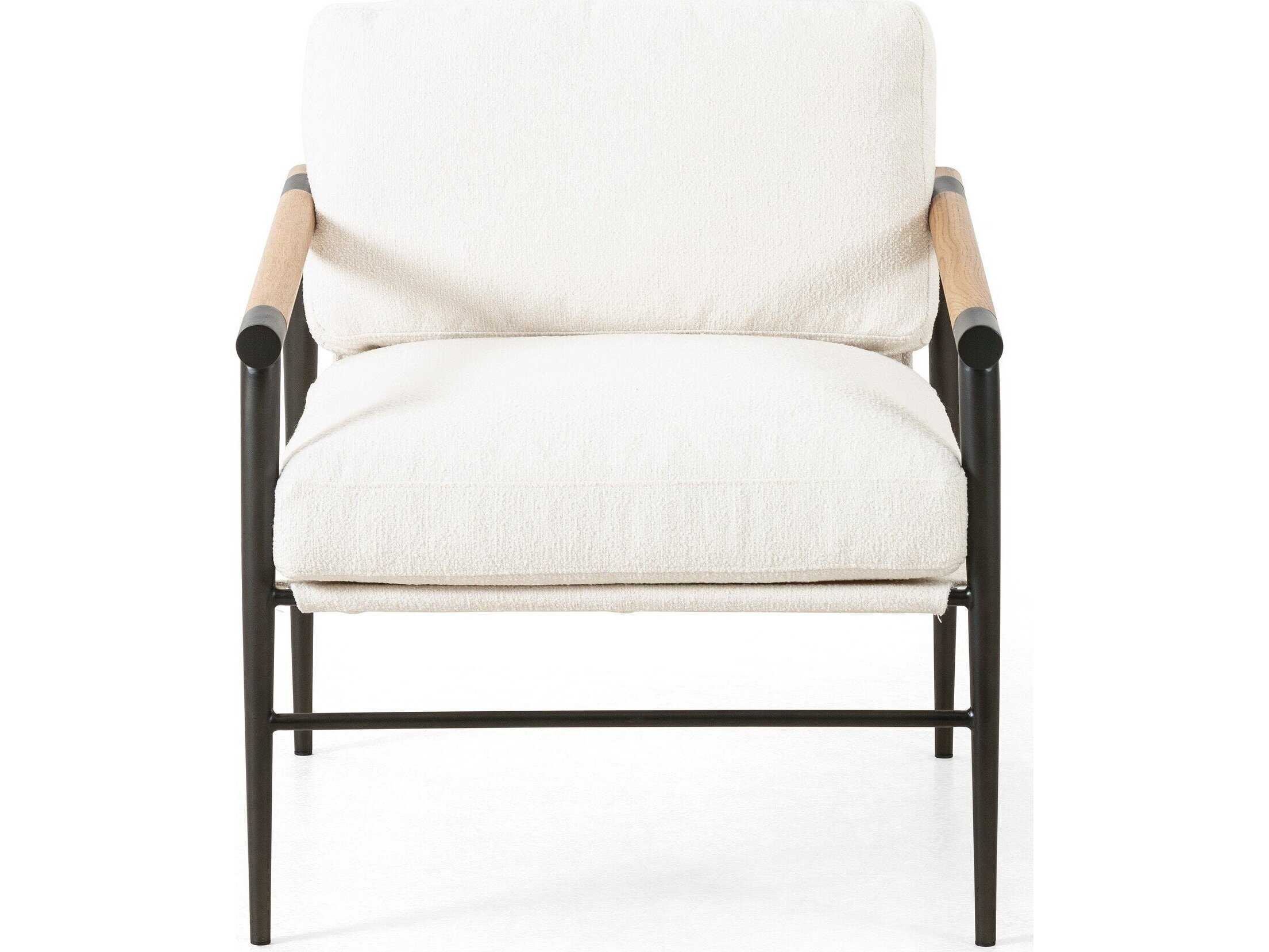 Four Hands Grayson Rowen Cream Fabric Accent Chair