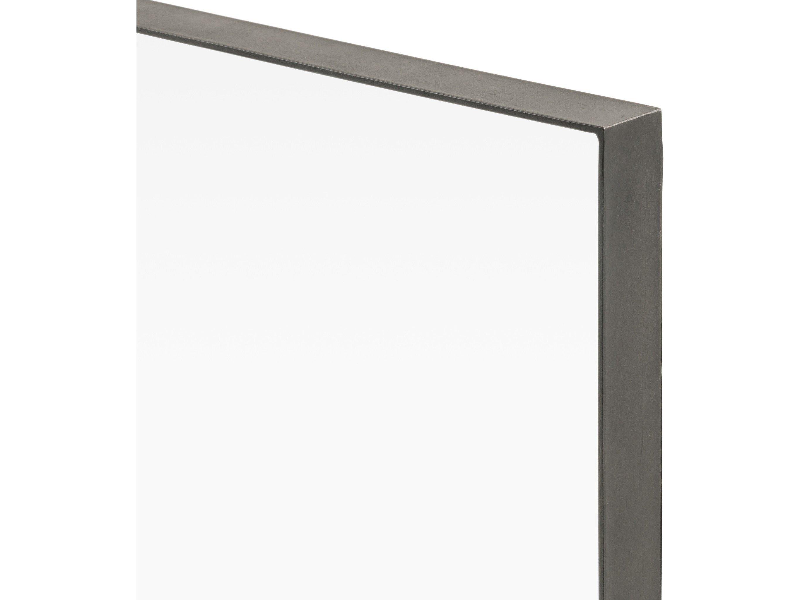 Four Hands Hughes Bellvue Rustic Black Rectangular Floor Mirror