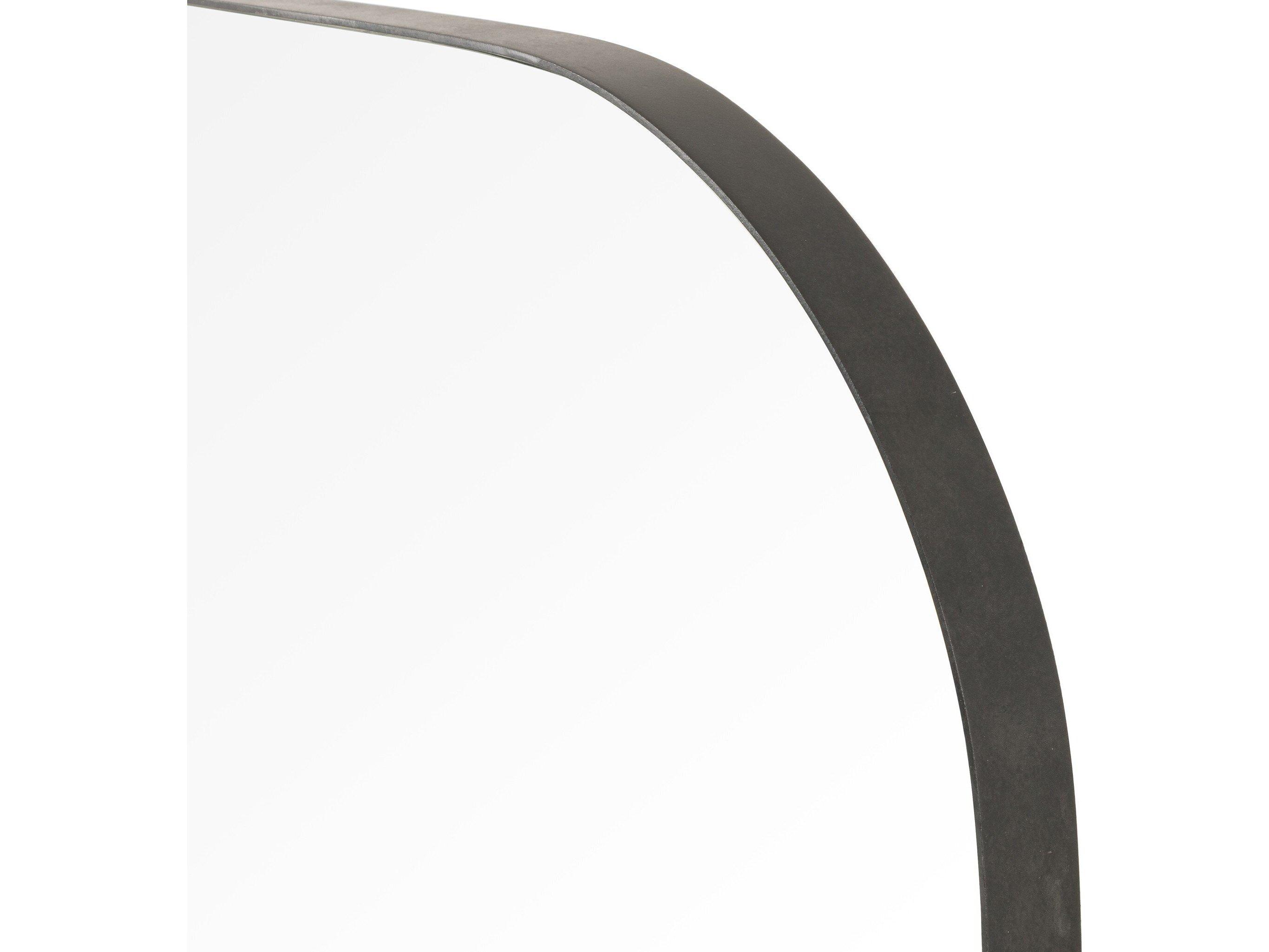 Four Hands Hughes Bellvue Rustic Black Rectangular Square Mirror