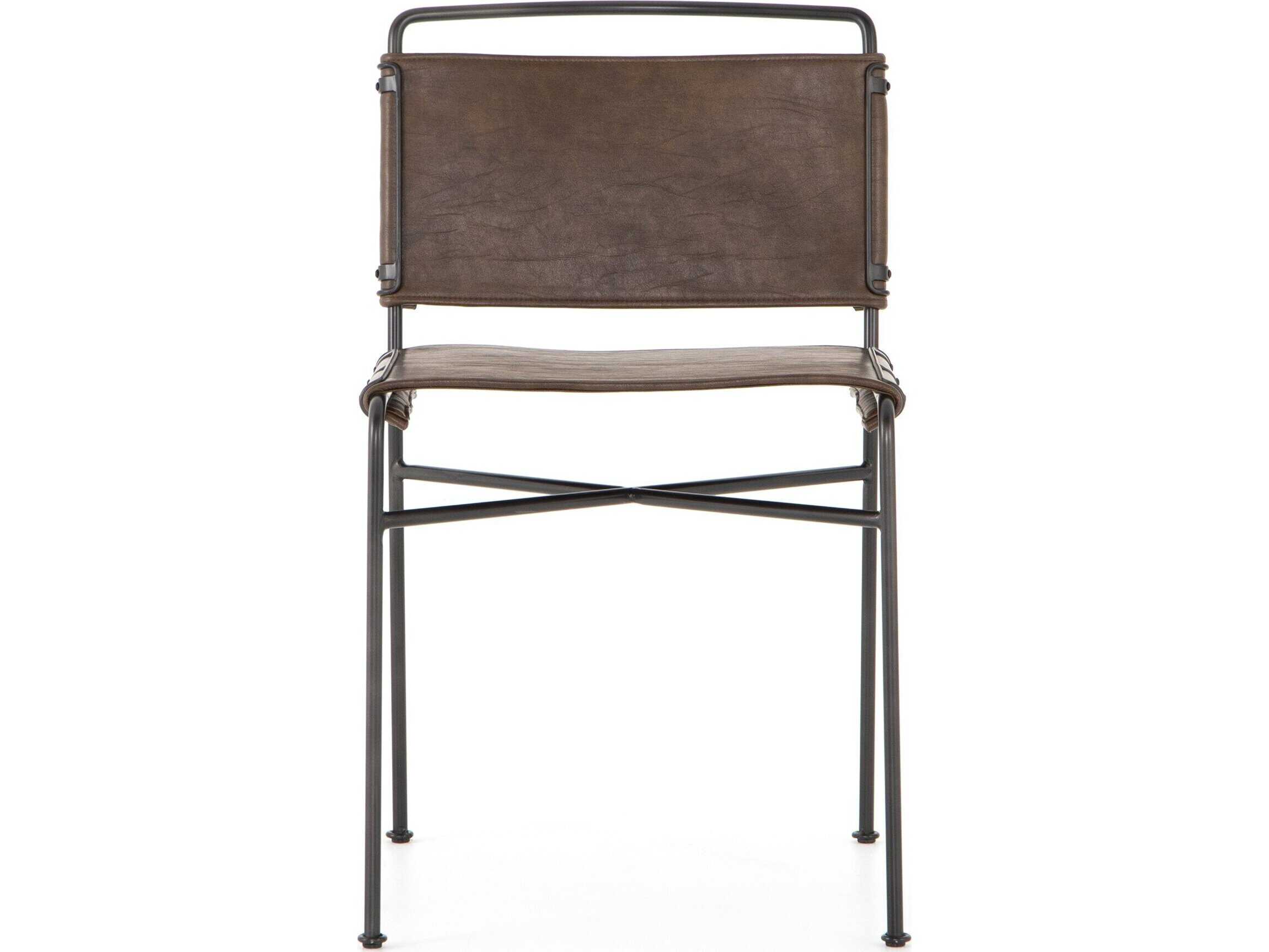 Four Hands Irondale Wharton Brown Side Dining Chair