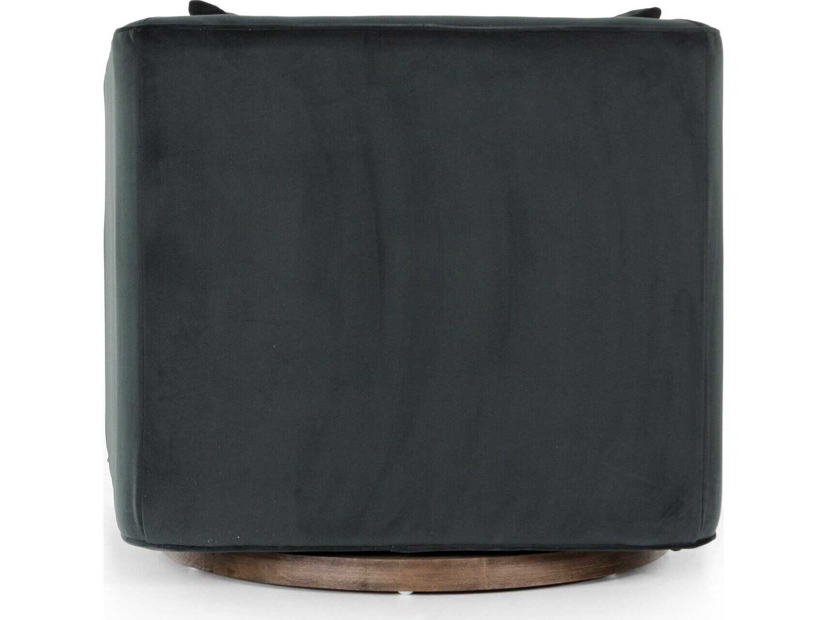 Four Hands Atelier York Swivel Black Accent Chair