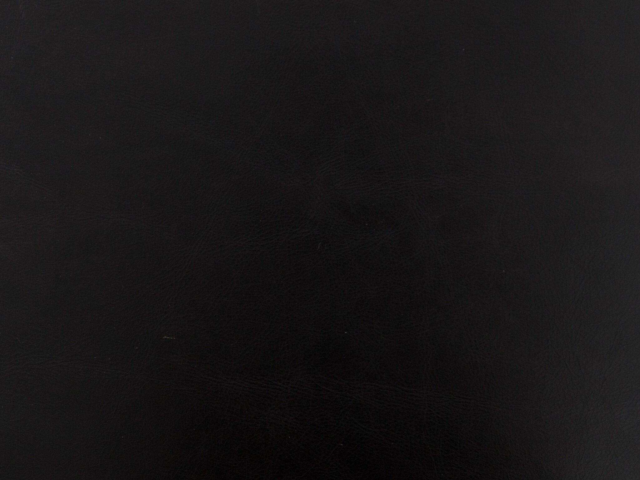 Four Hands Easton Black Leather Accent Bench