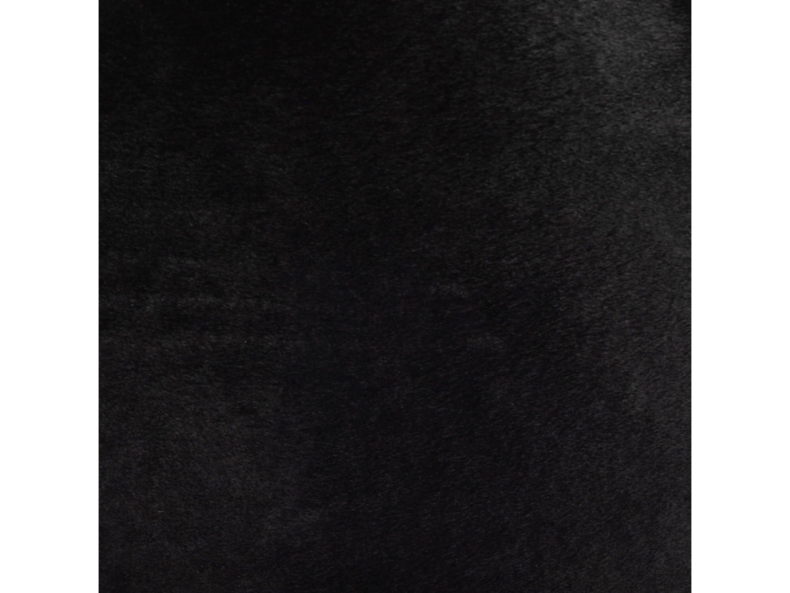 Four Hands Westgate Sinclair Dark Hair on Hide Leather Round Ottoman