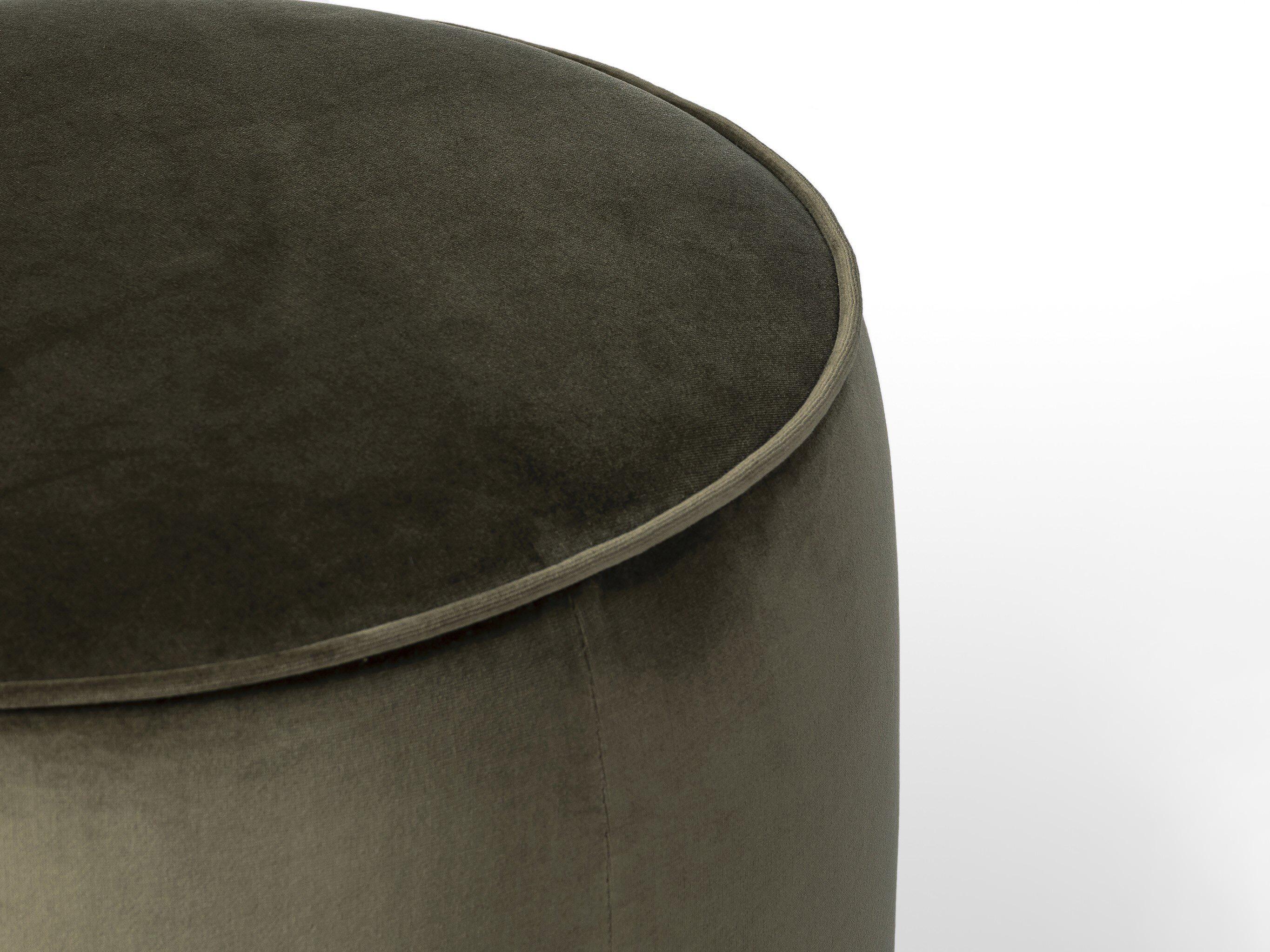 Four Hands Westgate Sinclair Surrey Olive Upholstered Round Ottoman