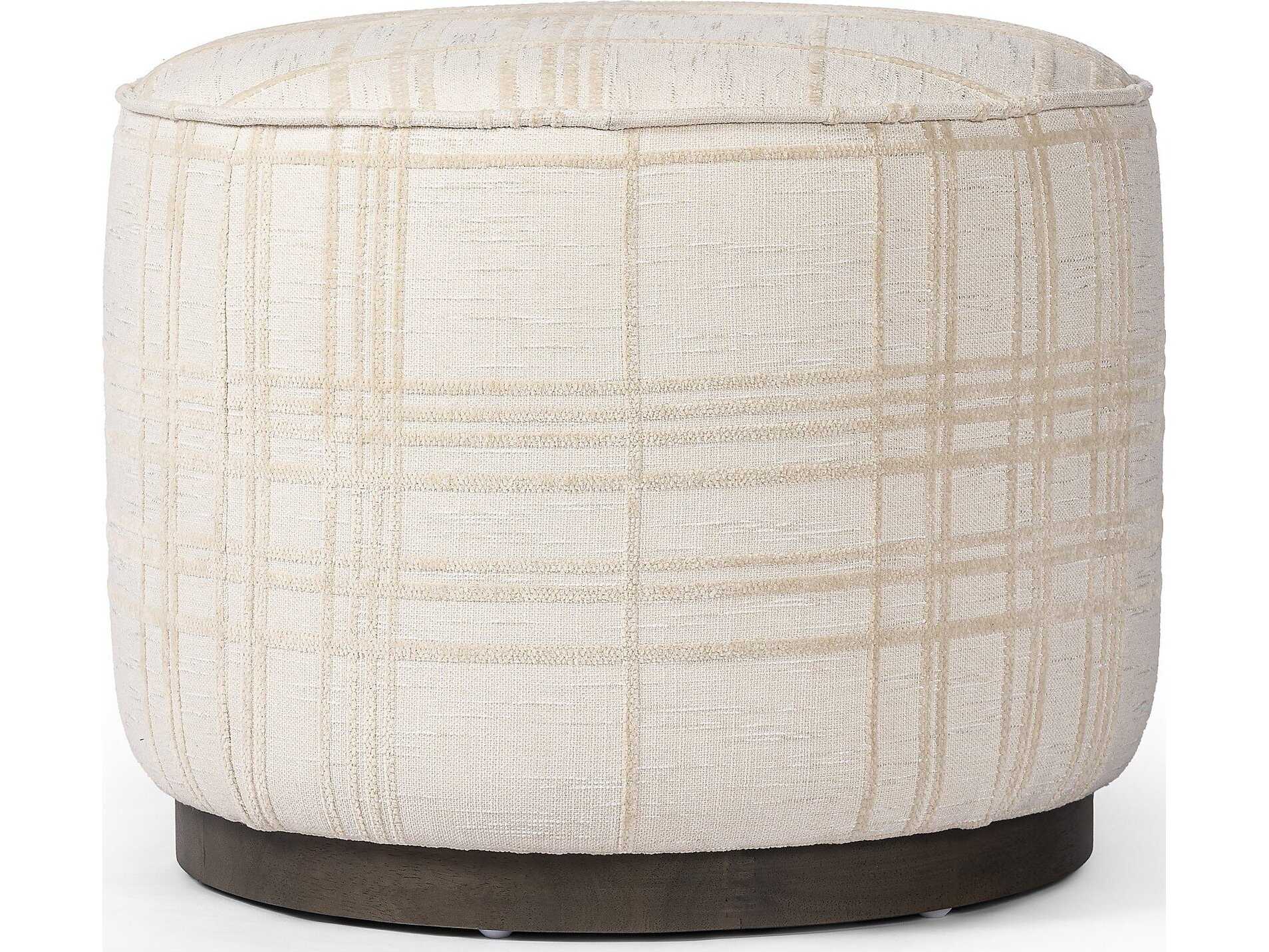 Four Hands Westgate Sinclair Beige Upholstered Ottoman