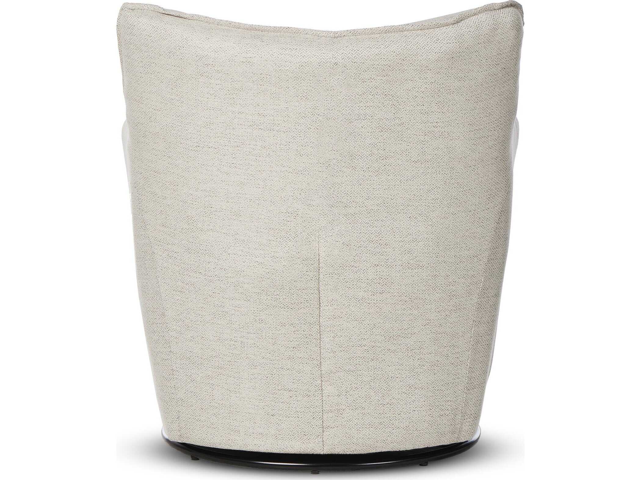 Four Hands Atelier Kimble Swivel Gray Fabric Accent Chair