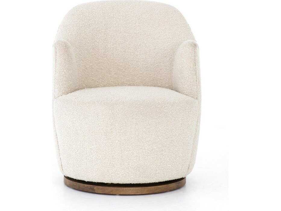 Four Hands Westgate Aurora Swivel Cream Fabric Accent Chair