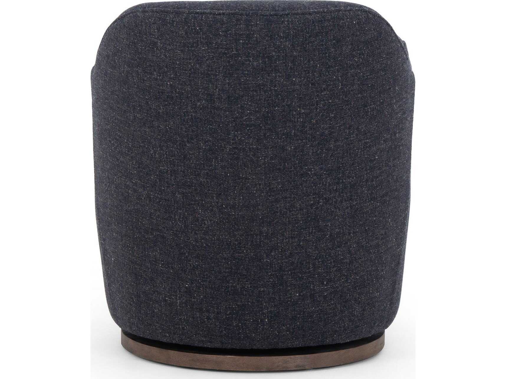 Four Hands Westgate Aurora Swivel Blue Fabric Accent Chair