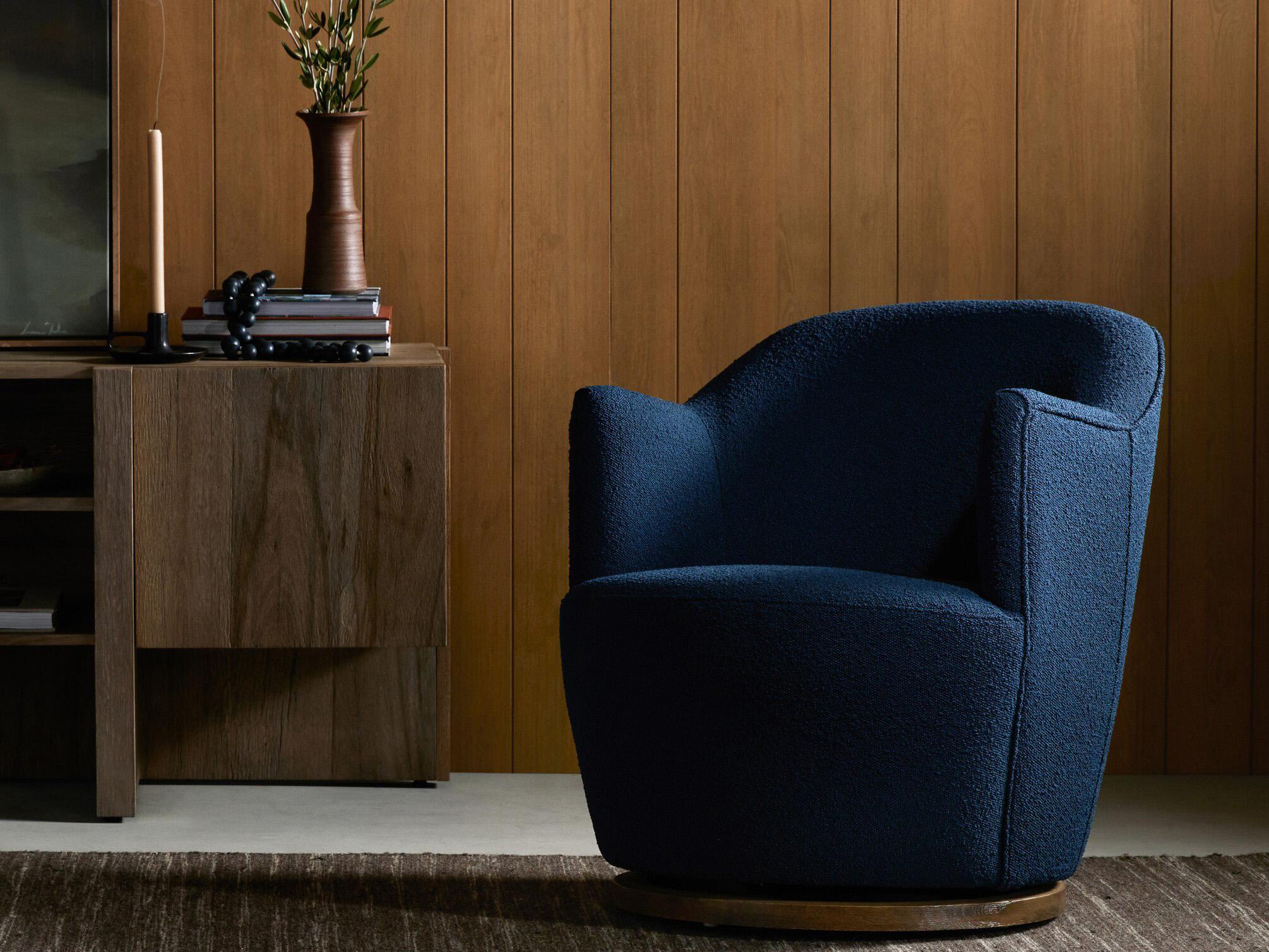 Four Hands Westgate Aurora Blue Fabric Accent Chair