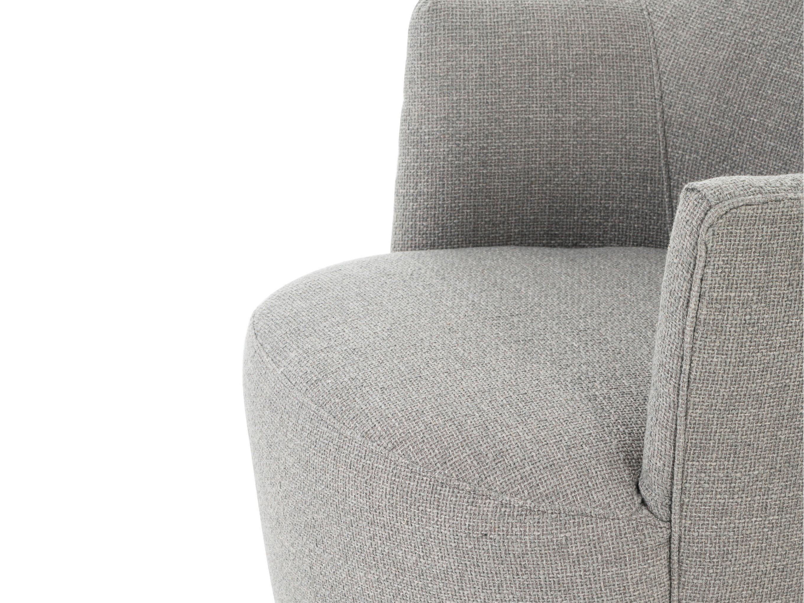 Four Hands Westgate Aurora Swivel Gray Fabric Accent Chair