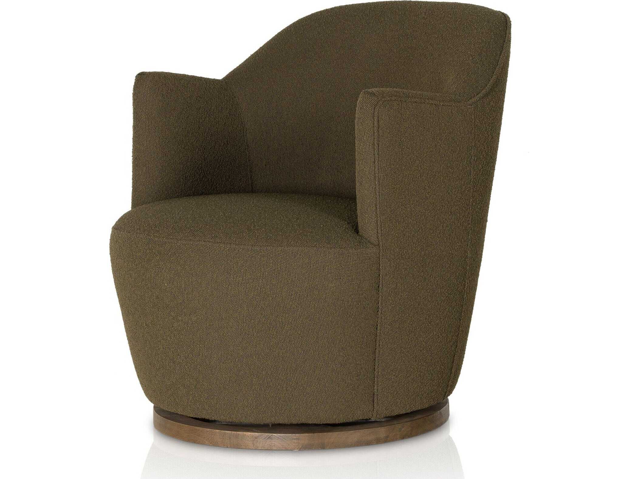 Four Hands Westgate Aurora FIQA Boucle Olive  Swivel Chair