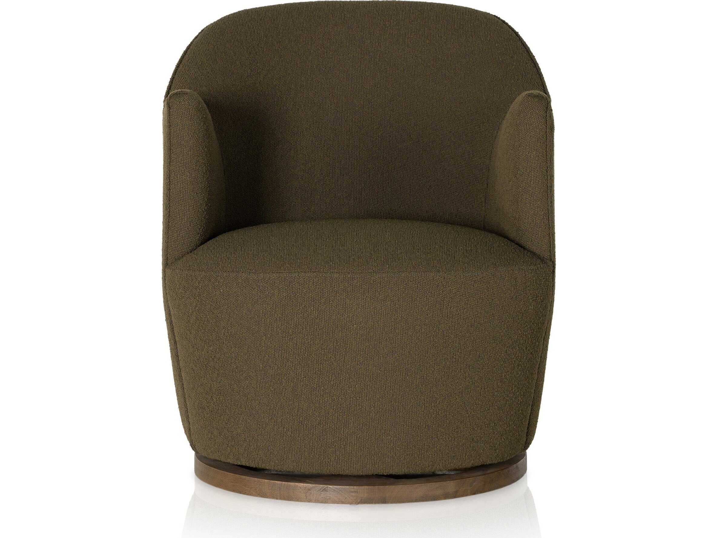 Four Hands Westgate Aurora FIQA Boucle Olive  Swivel Chair