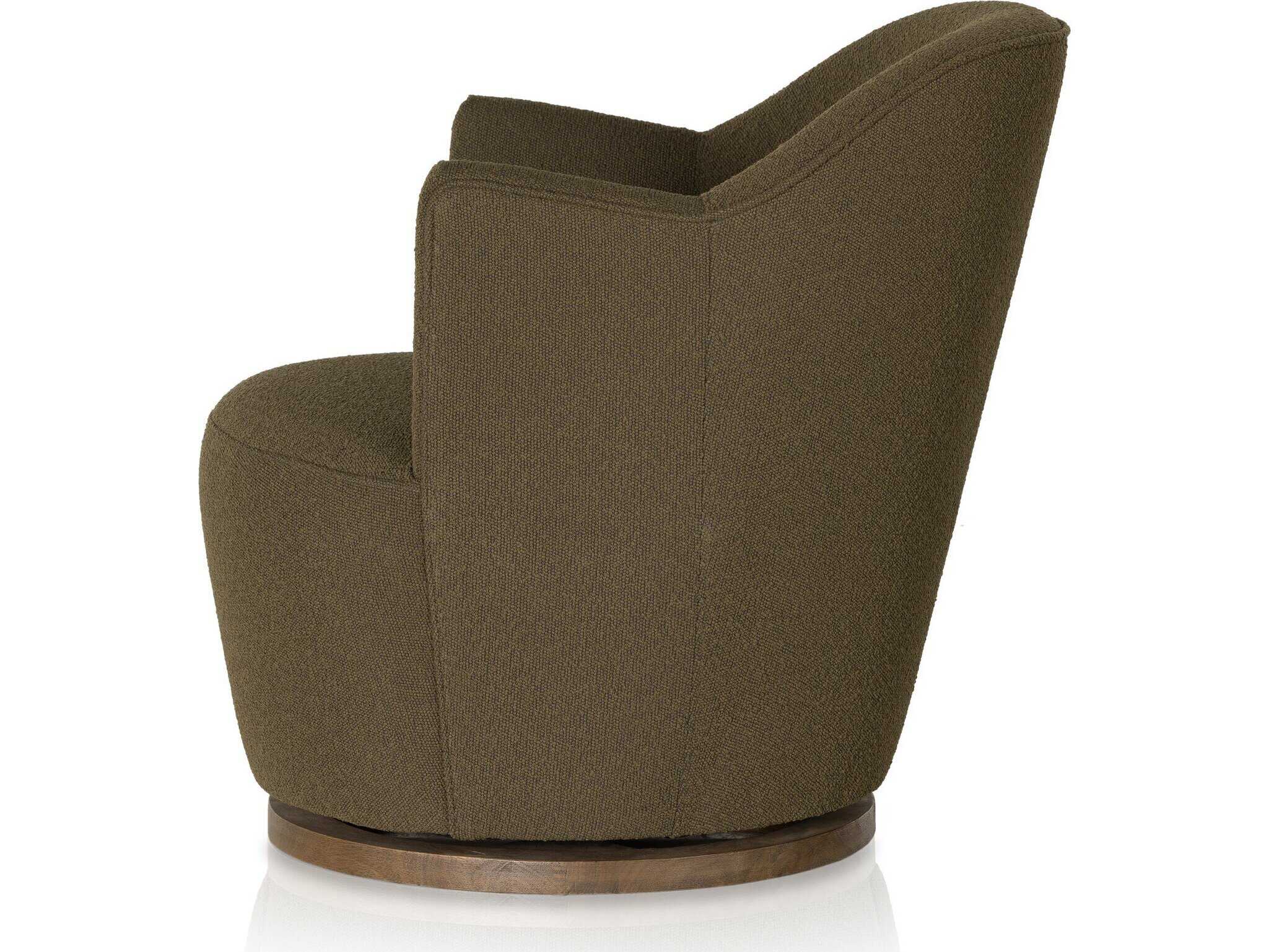 Four Hands Westgate Aurora FIQA Boucle Olive  Swivel Chair