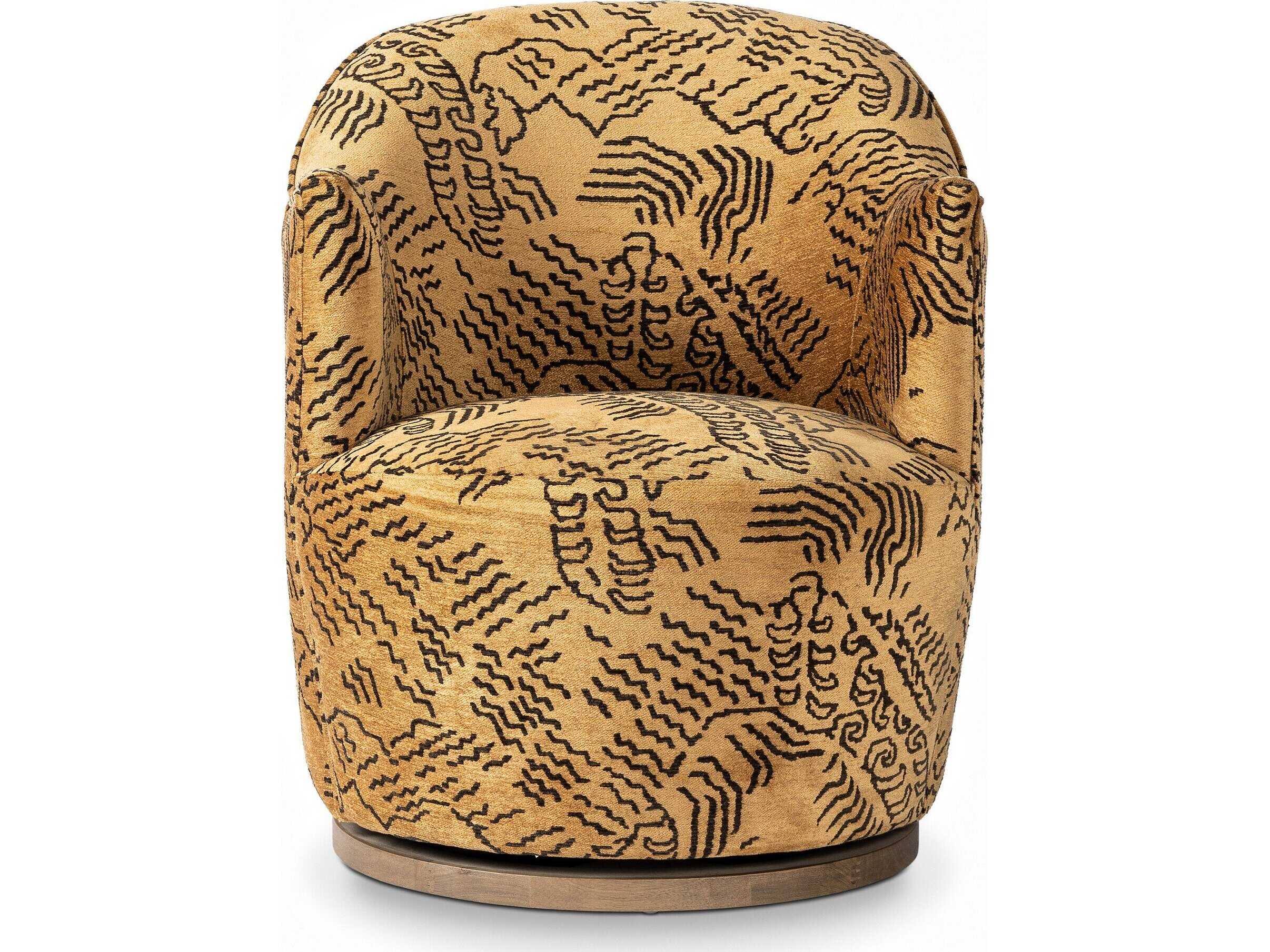 Four Hands Westgate Aurora Balkan Ochre  Swivel Chair