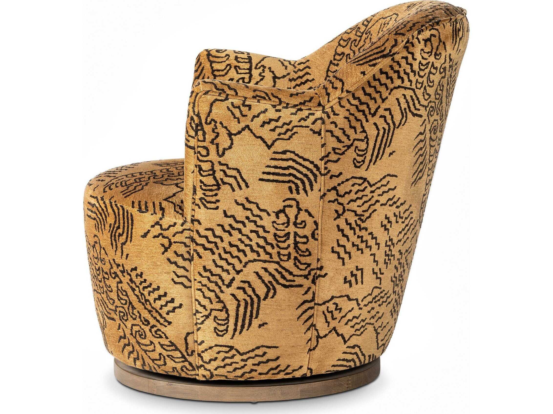 Four Hands Westgate Aurora Balkan Ochre  Swivel Chair