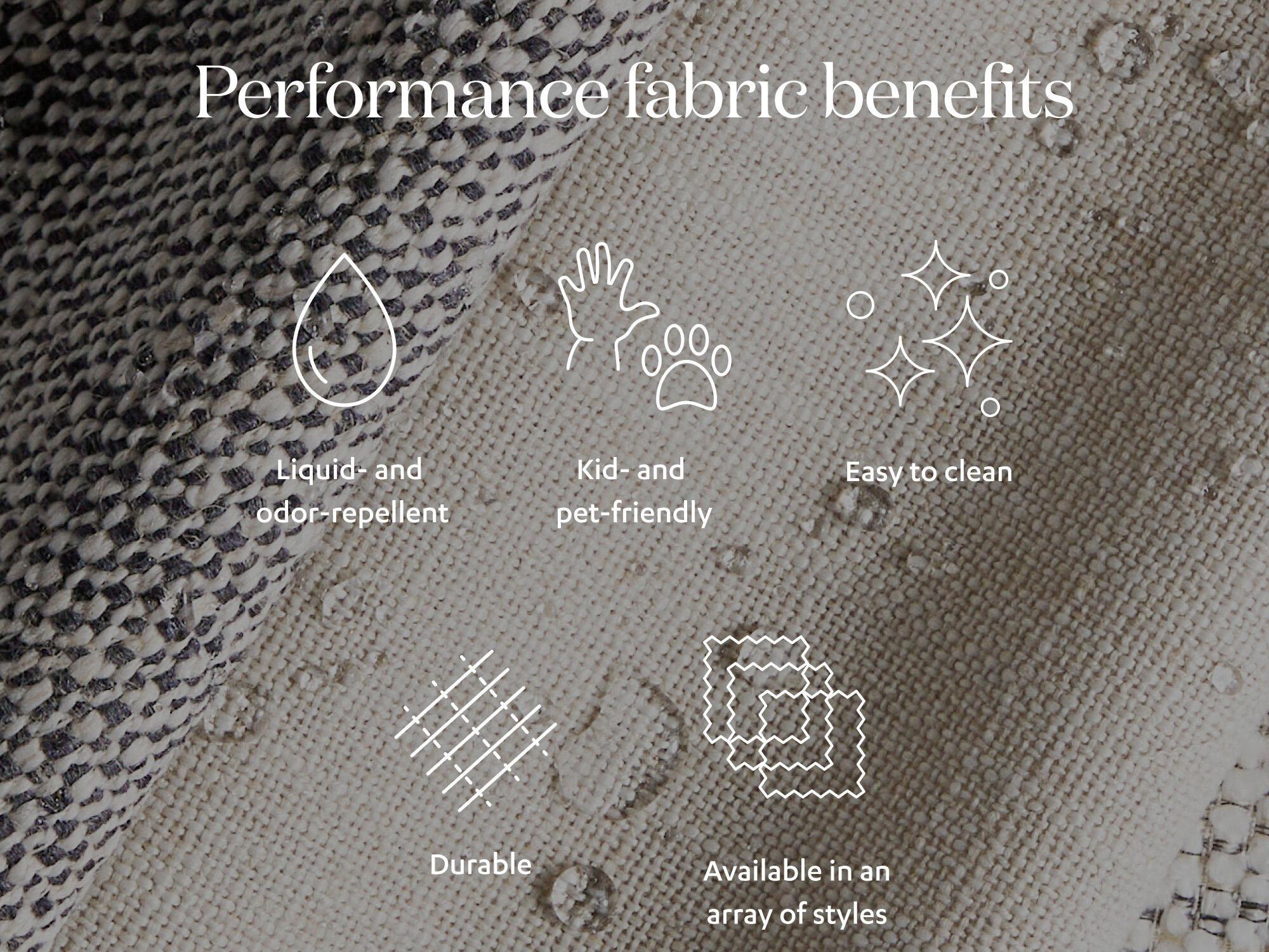 Four Hands Westgate Sinclair Distressed Natural Knoll Cream Upholstered Ottoman