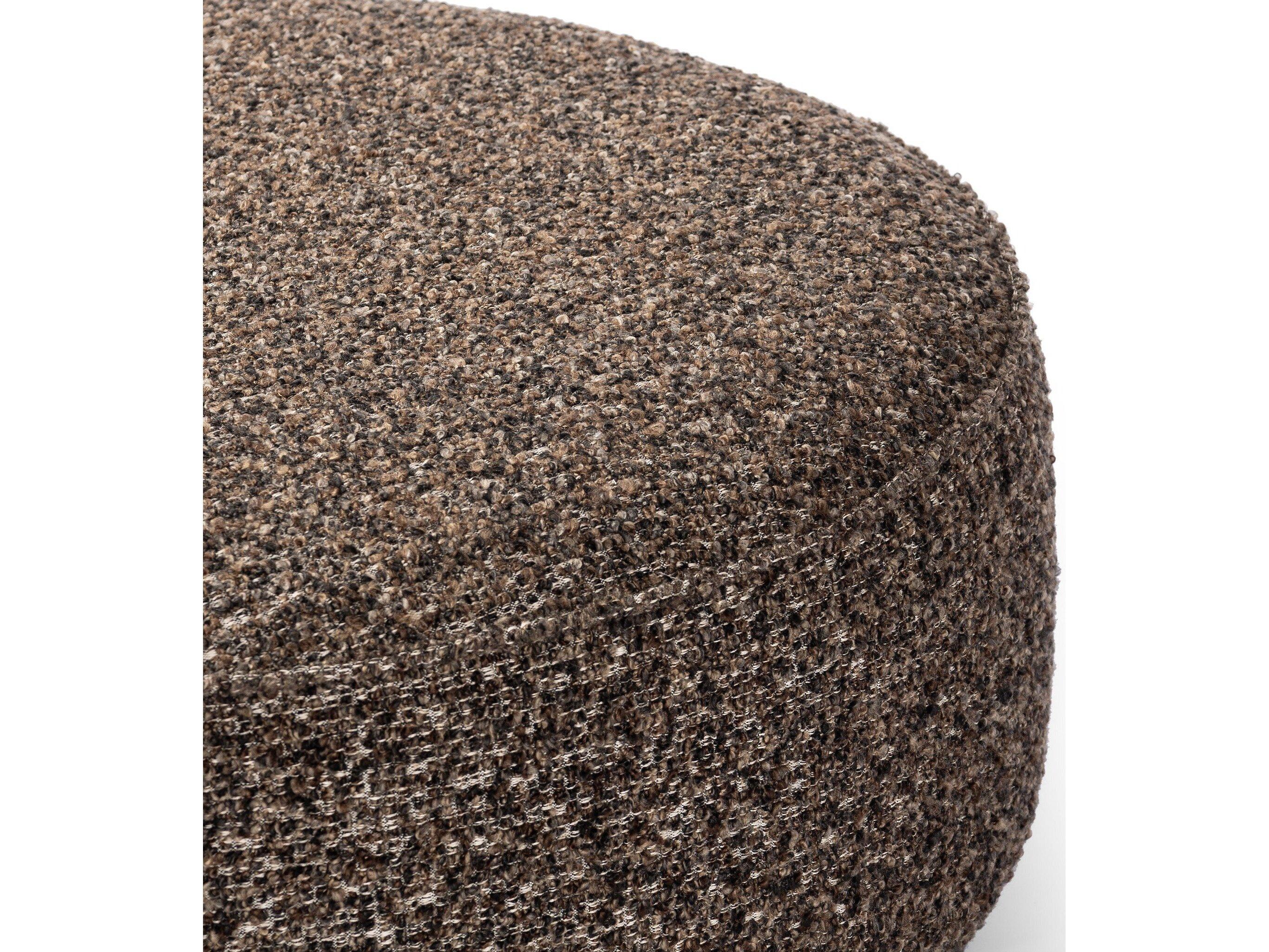 Four Hands Westgate Sinclair Ivan Granite Upholstered Large Round Ottoman