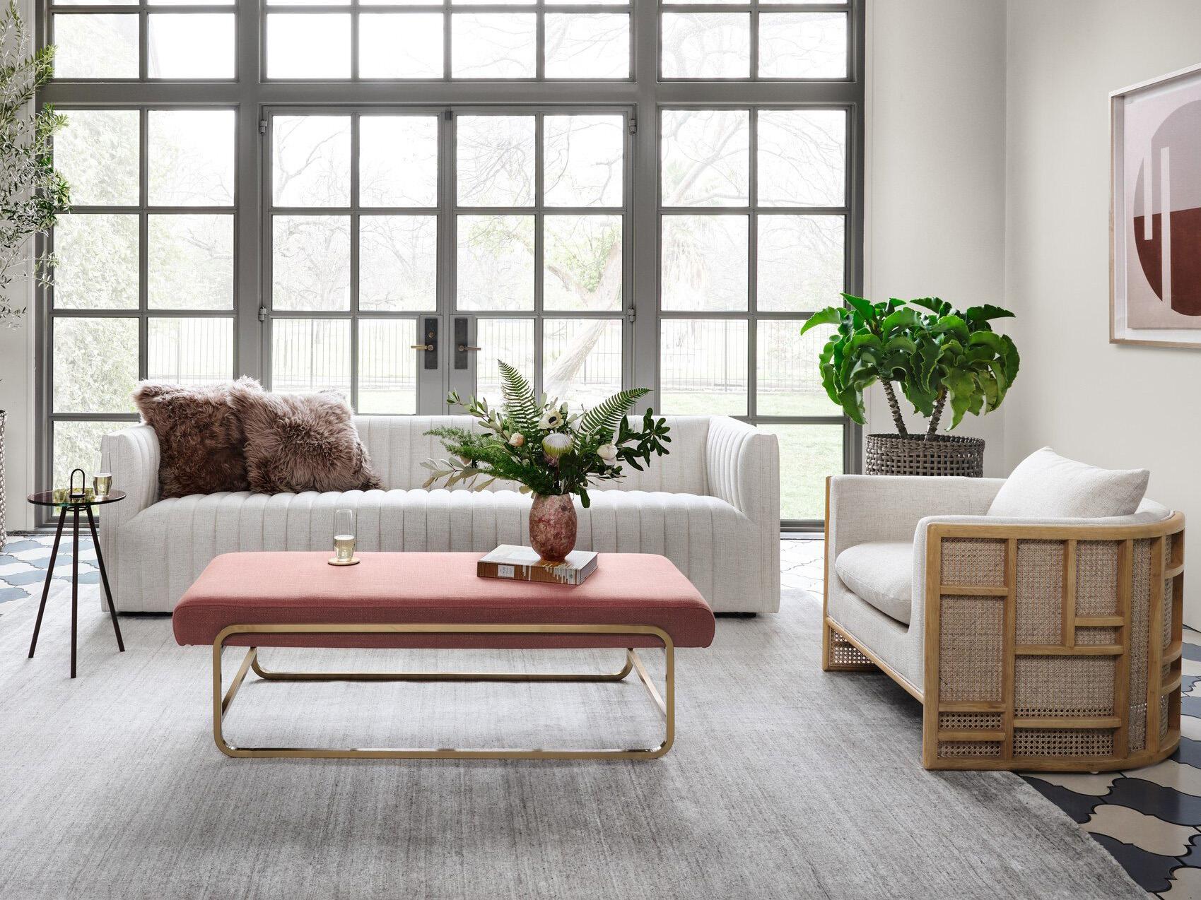 Four Hands Westgate June Beige Fabric Accent Chair