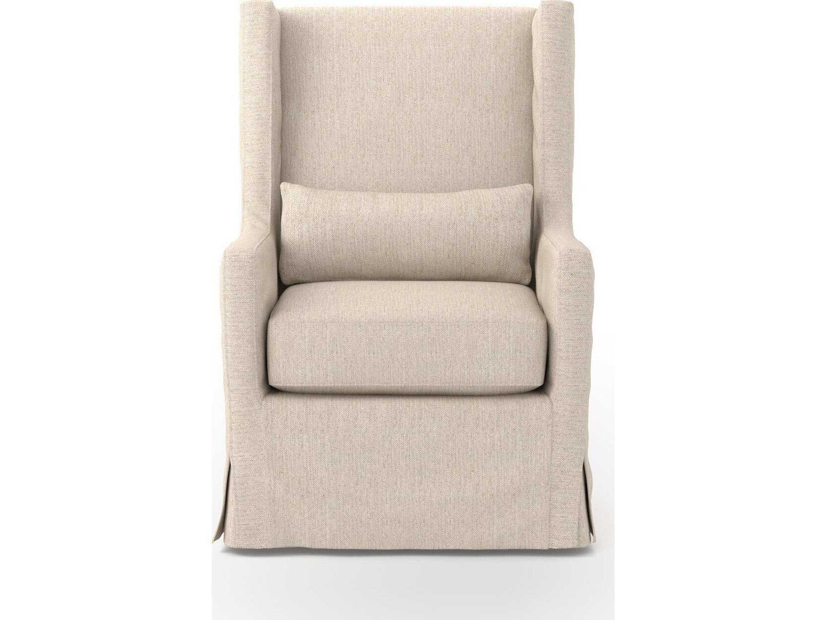 Four Hands Easton Swivel Wing Cream Fabric Accent Chair