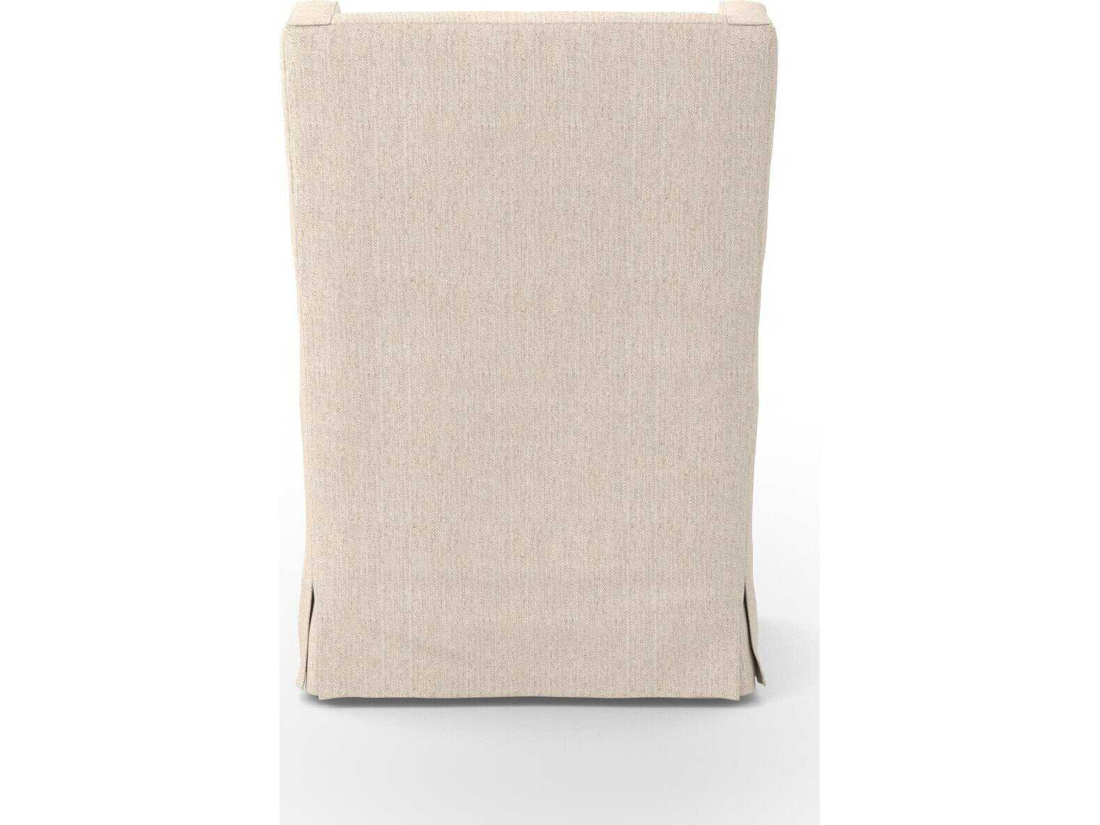 Four Hands Easton Swivel Wing Cream Fabric Accent Chair