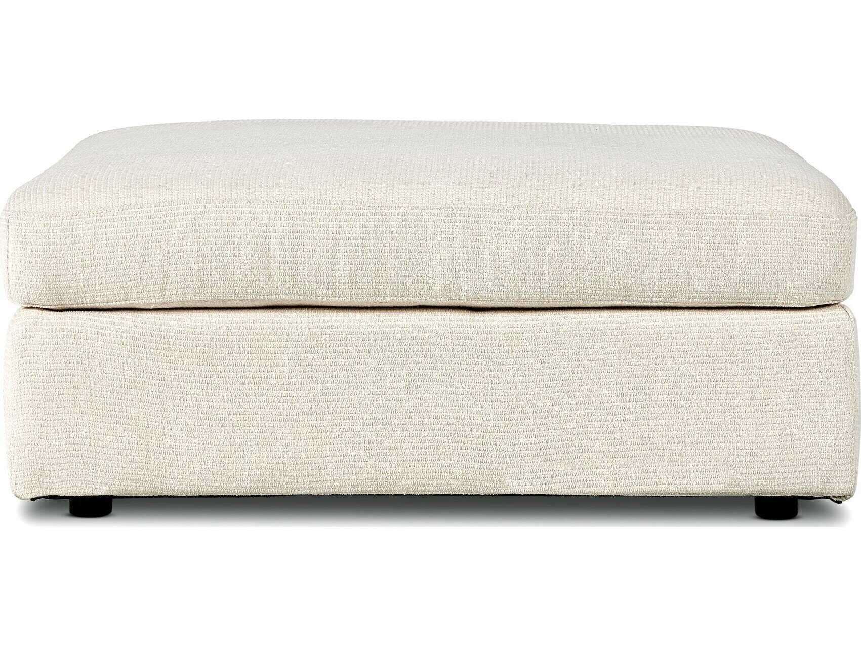 Four Hands Atelier Bloor Clairmont Ivory Upholstered Ottoman